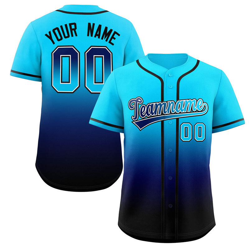 Benutzerdefiniertes, modisches, authentisches Baseball-Trikot mit Farbverlauf