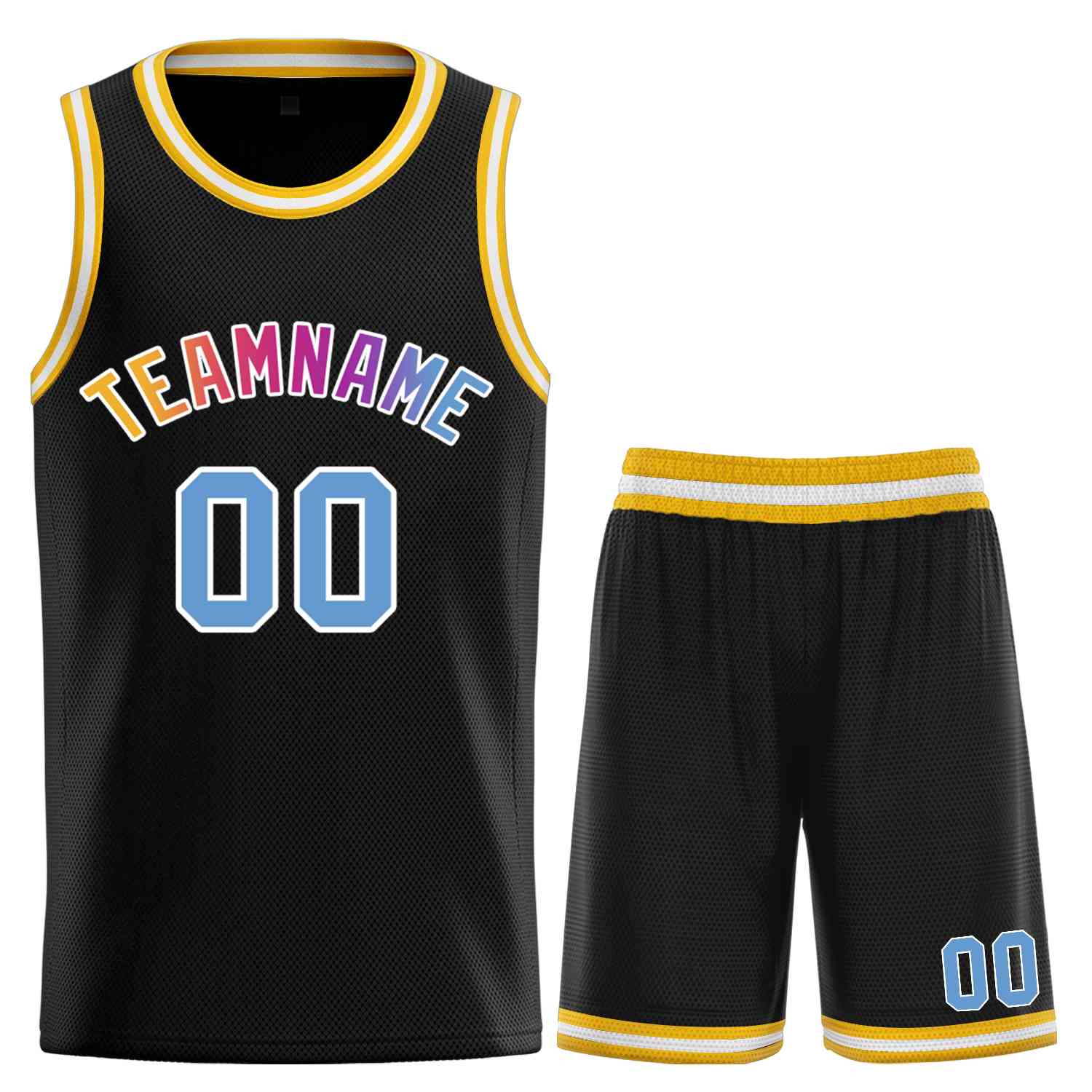 Custom Classic Sets gebogenes Basketballtrikot
