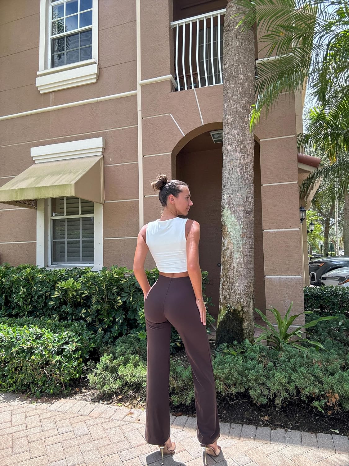 Women Wide Leg Pants High Waist Casual Fall Clothes Outfits