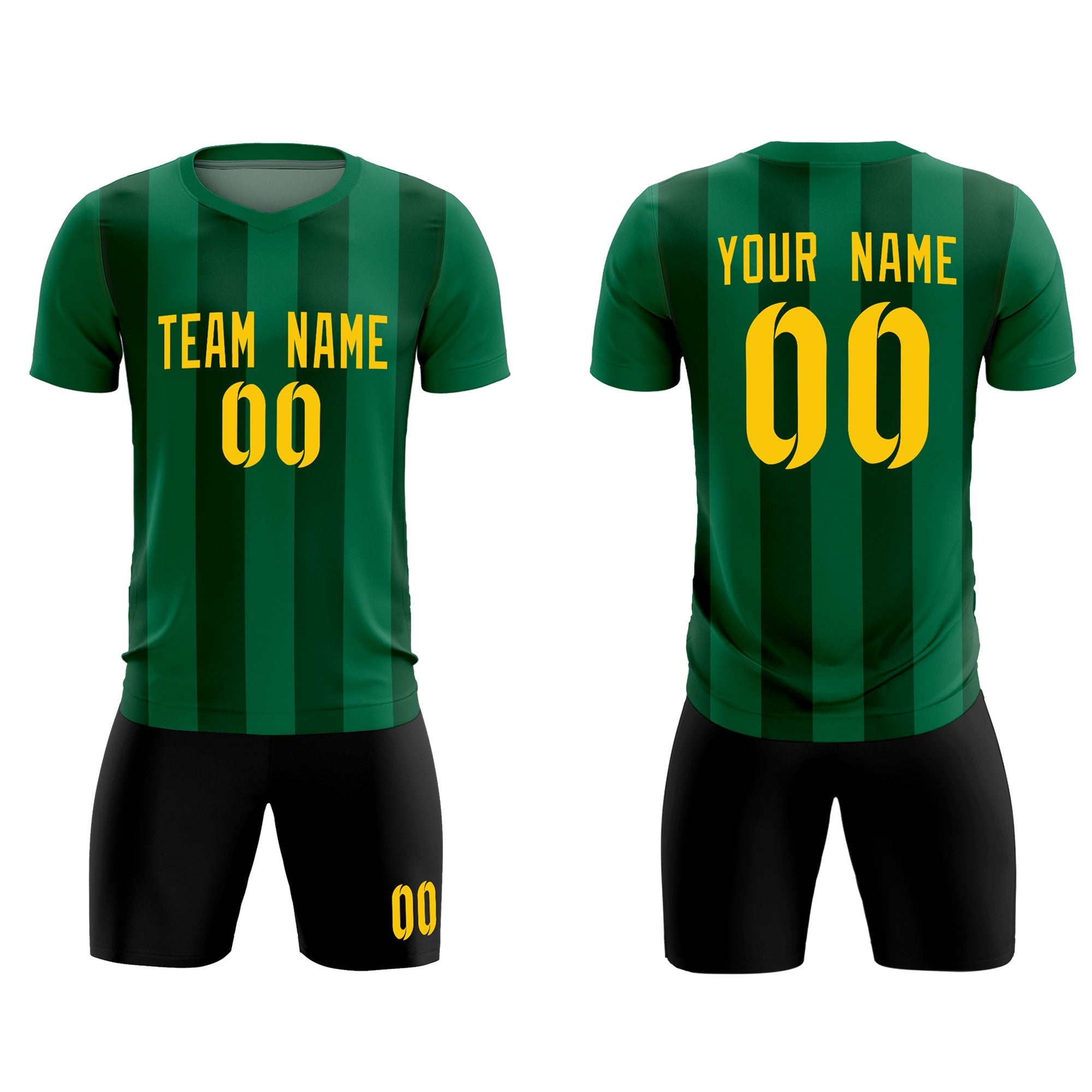 Benutzerdefinierte vertikale Streifen Casual Outdoor-Fußball-Sets-Trikot Benutzerdefinierte vertikale Streifen Casual Outdoor-Fußball-Sets-Trikot