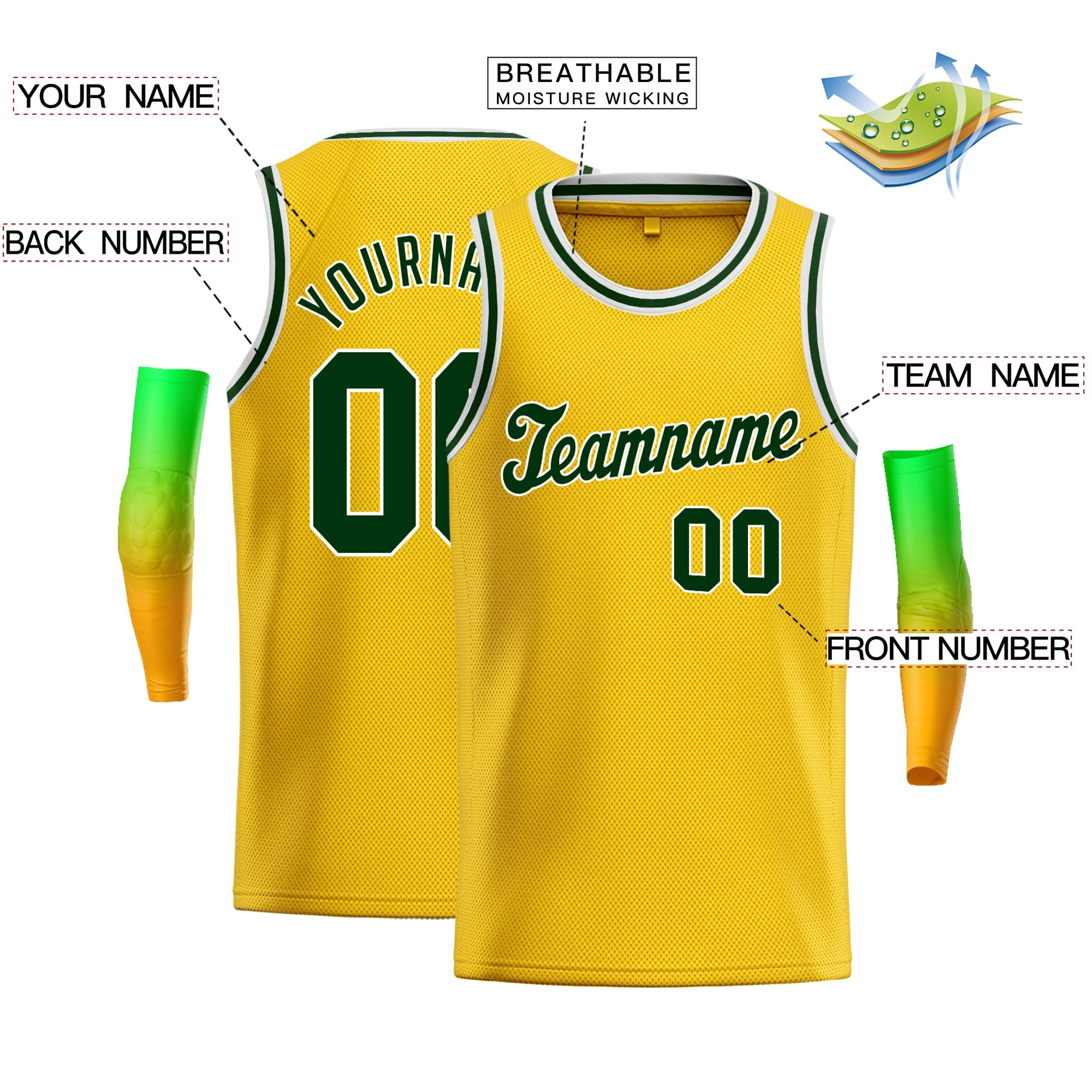 Custom Classic Tops Herren-Freizeit-Basketballtrikot