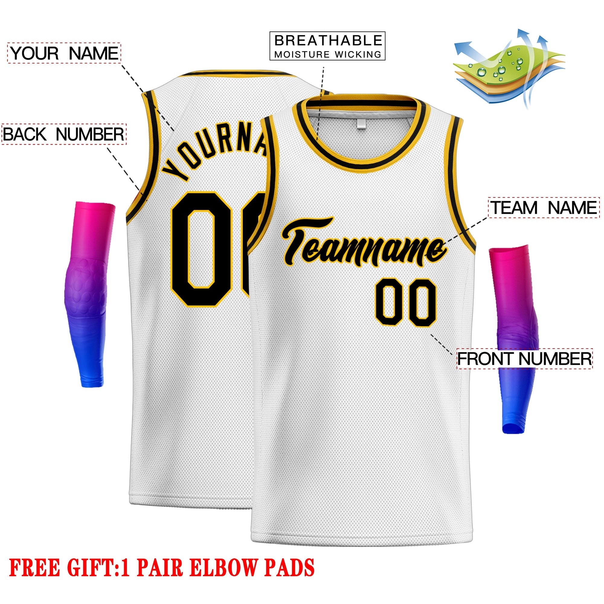 Custom Classic Tops Herren-Freizeit-Basketballtrikot