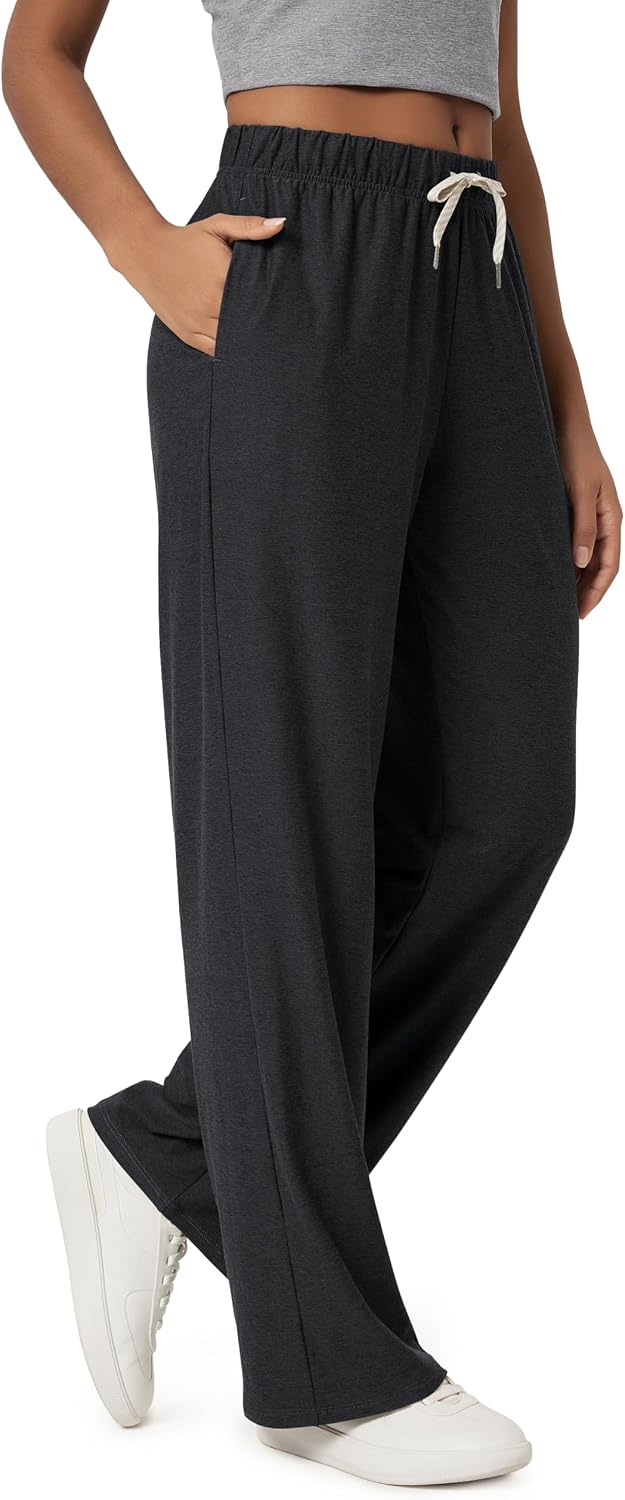 Women's Straight Leg Lounge Pants Drawstring with Pockets