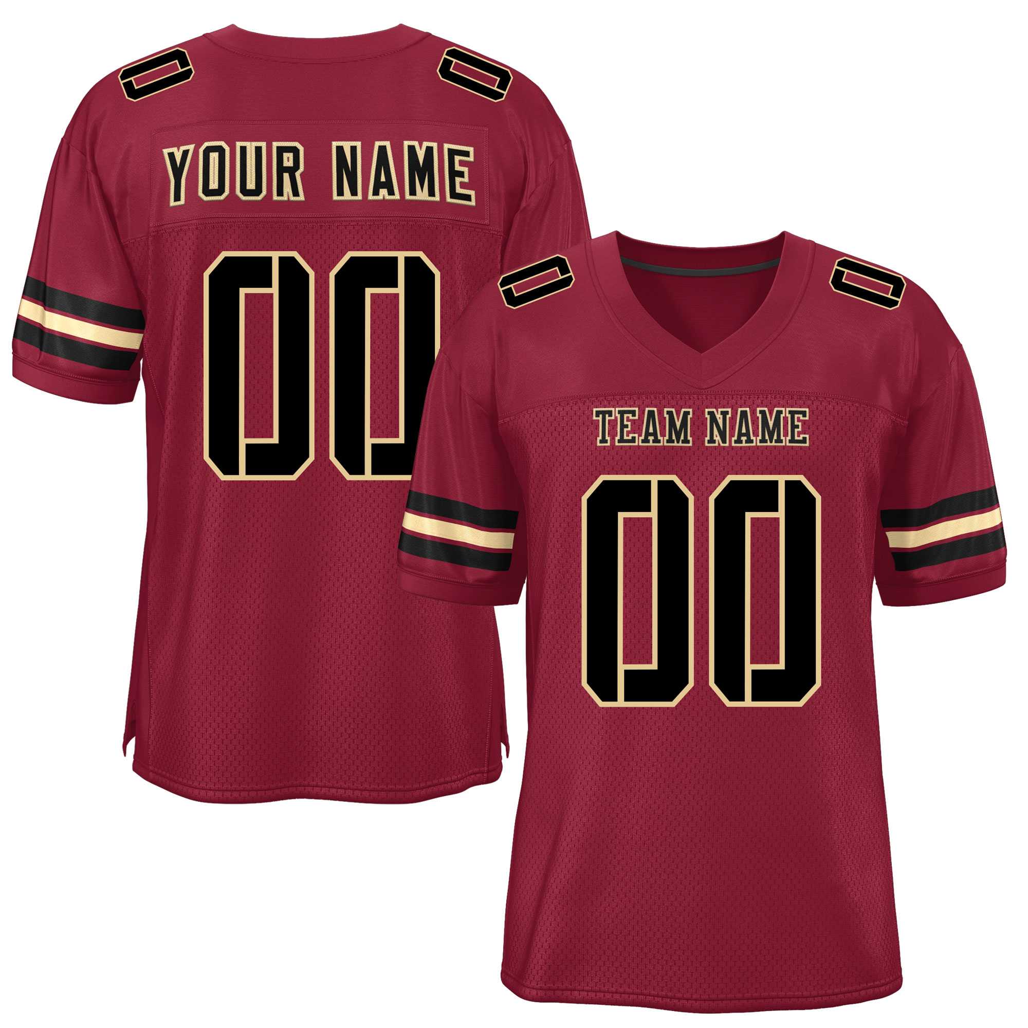 Maßgeschneidertes authentisches Mesh-Fußballtrikot im klassischen Stil