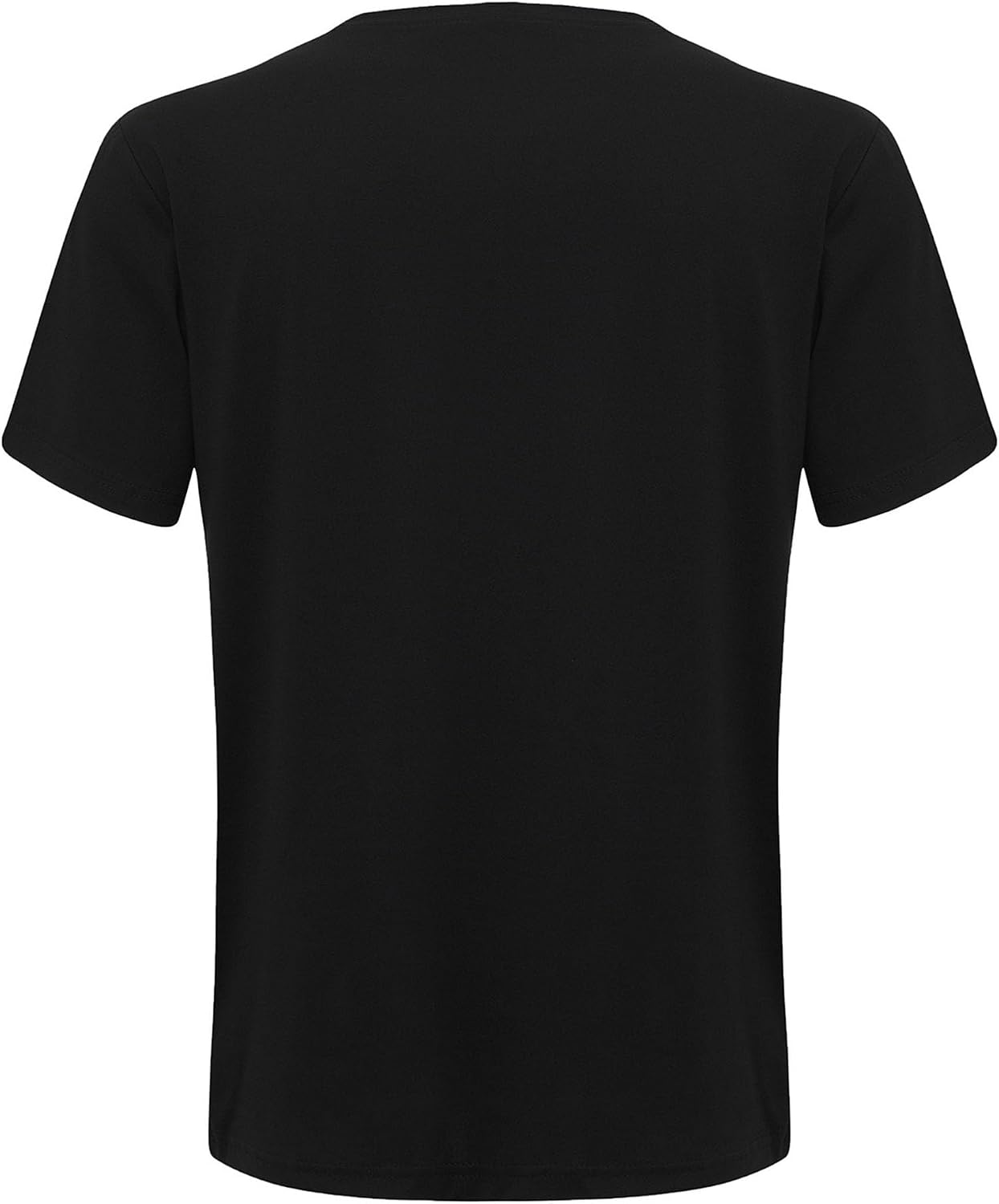 Men's Color Block Crew Neck T-Shirt Black Grey