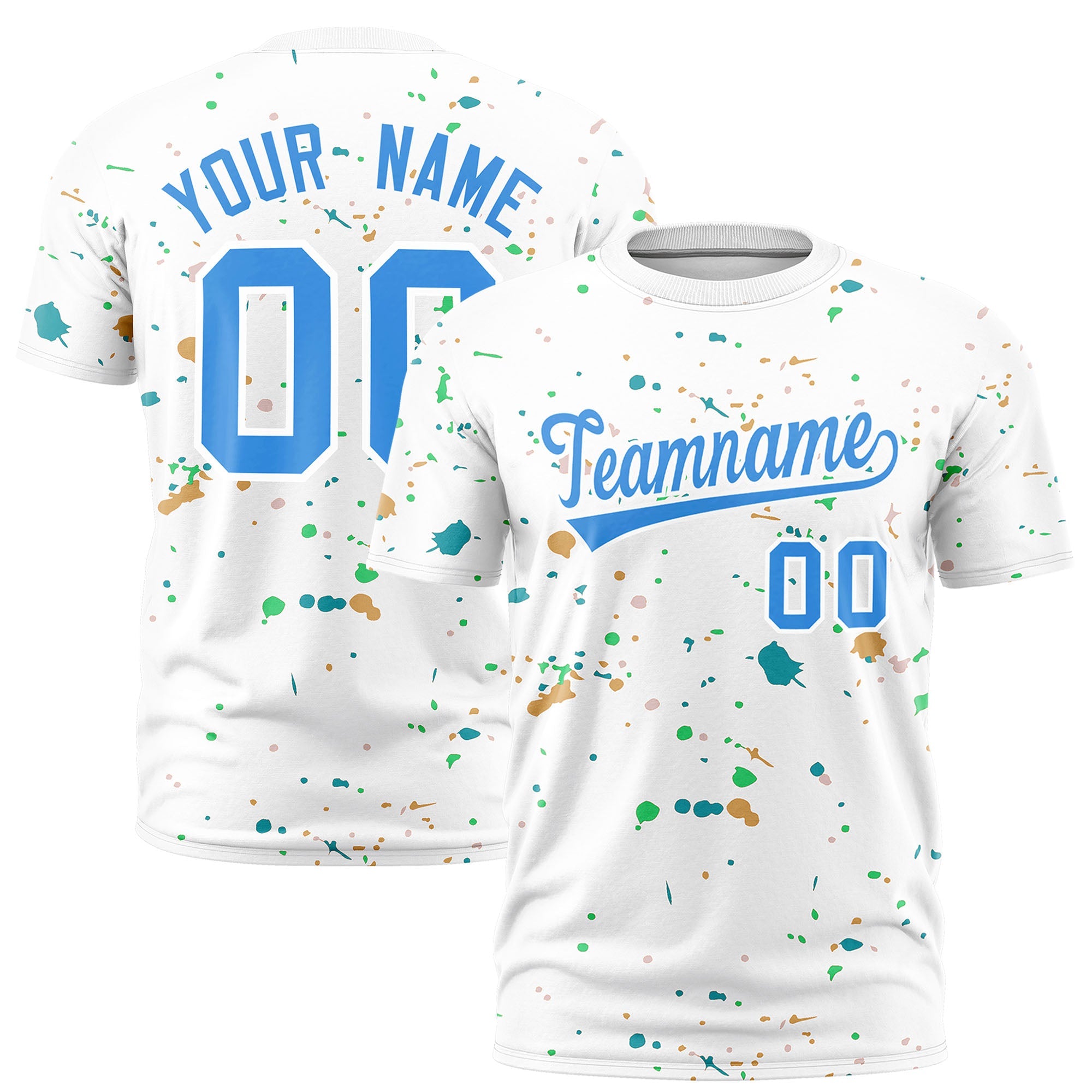 Benutzerdefiniertes Spray Painting Graffiti-Muster-Personalisierungs-T-Shirt