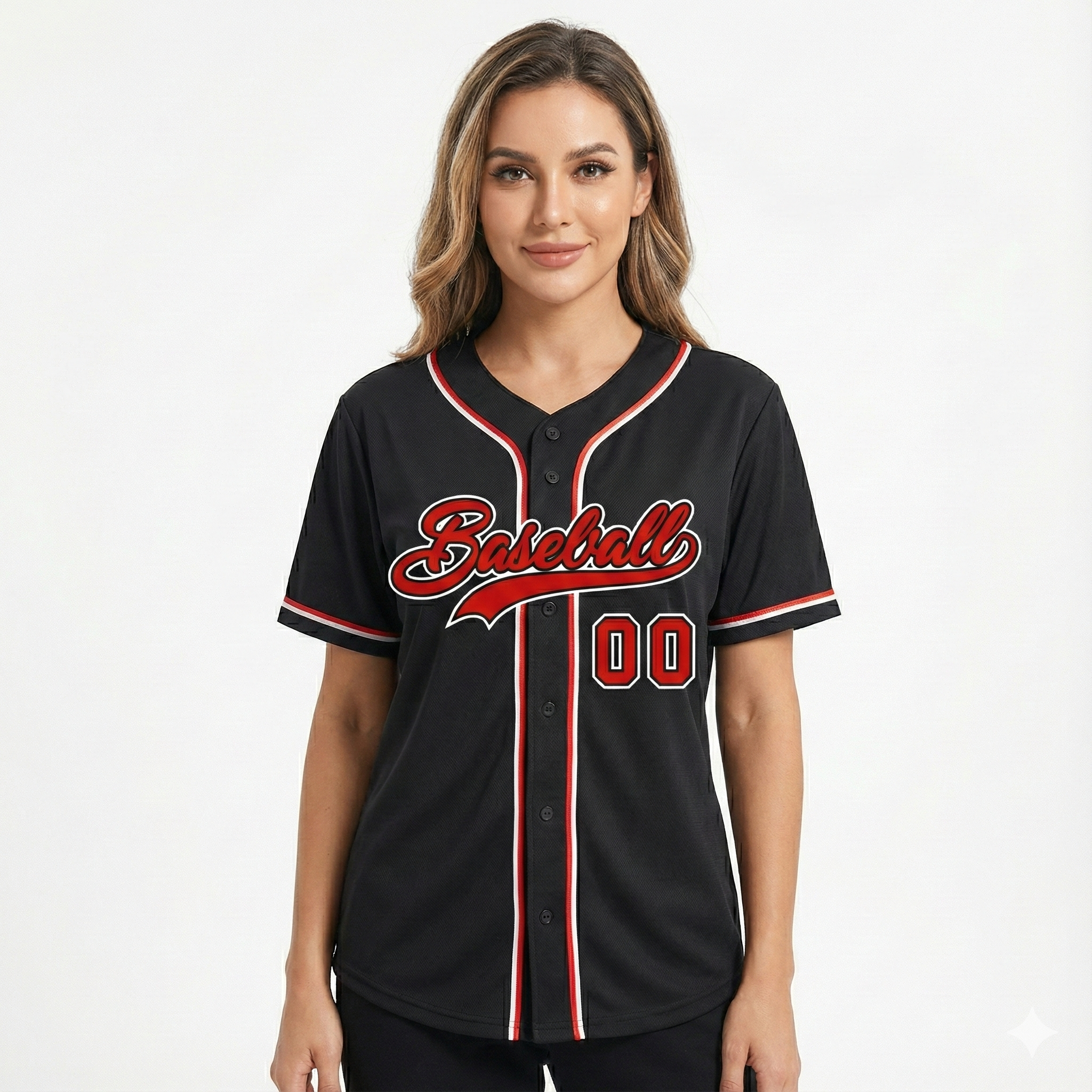 Benutzerdefiniertes, authentisches Baseball-Trikot im klassischen Stil für Damen
