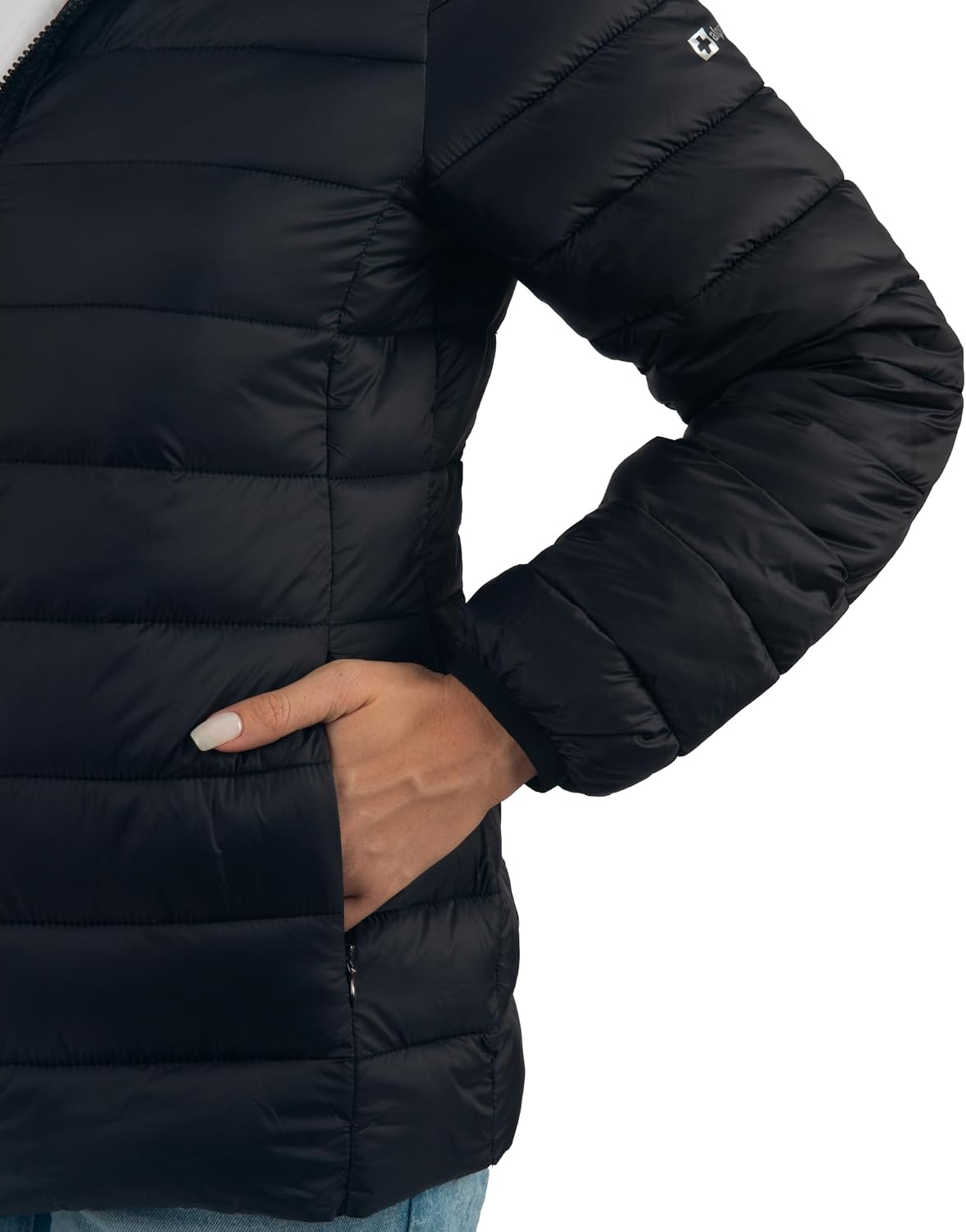 Women's Lightweight Hooded Puffer Jacket Water-Resistant Black Women's Lightweight Hooded Puffer Jacket Water-Resistant Black
