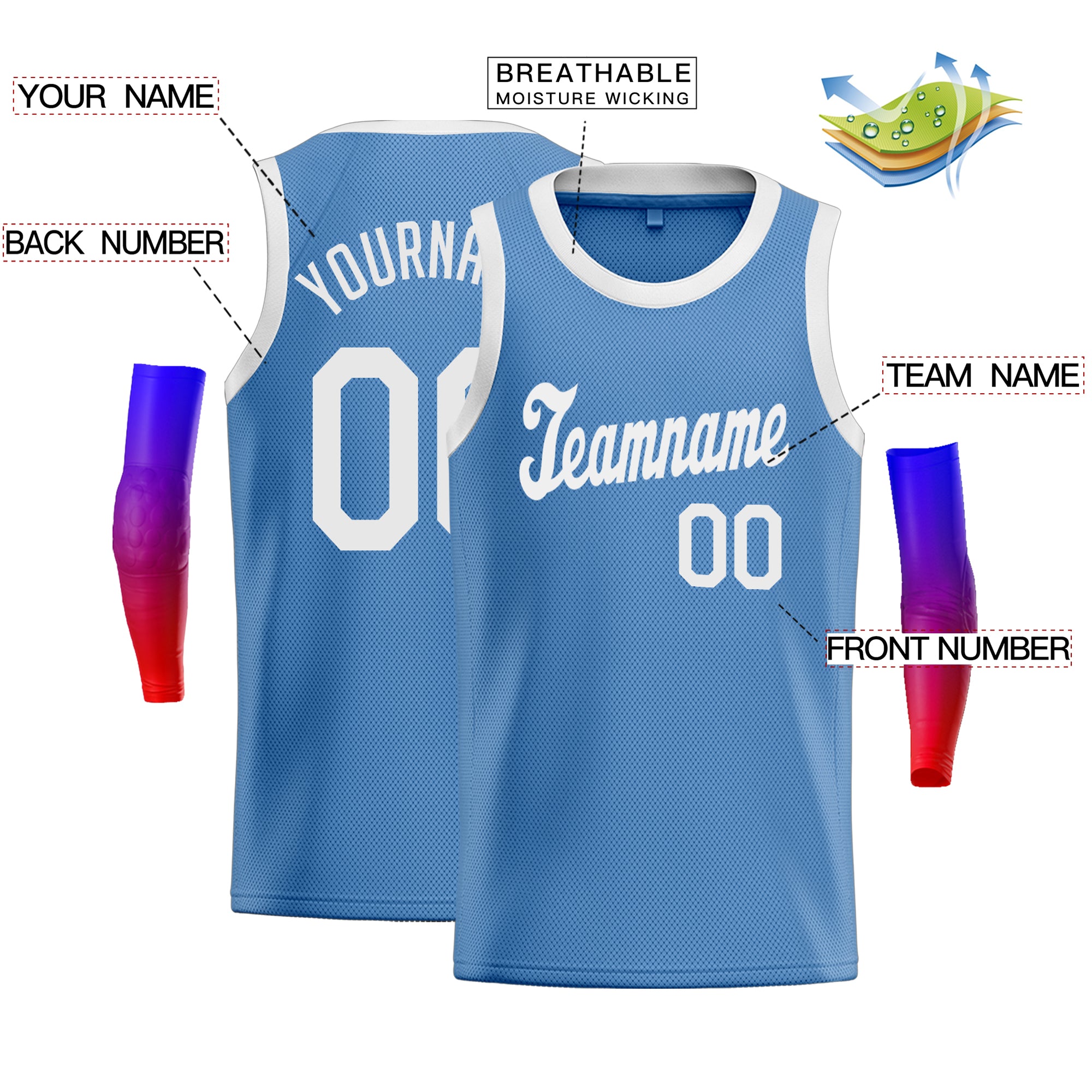 Custom Classic Tops Herren-Freizeit-Basketballtrikot