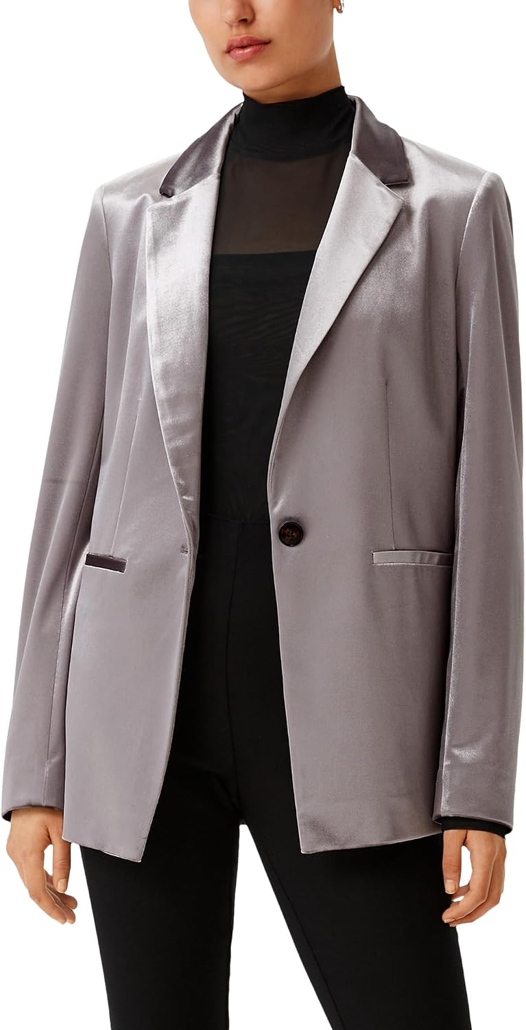 Womens Blazer Jacket Double Breasted Classic Tailored Button Down Business Casual Blazer