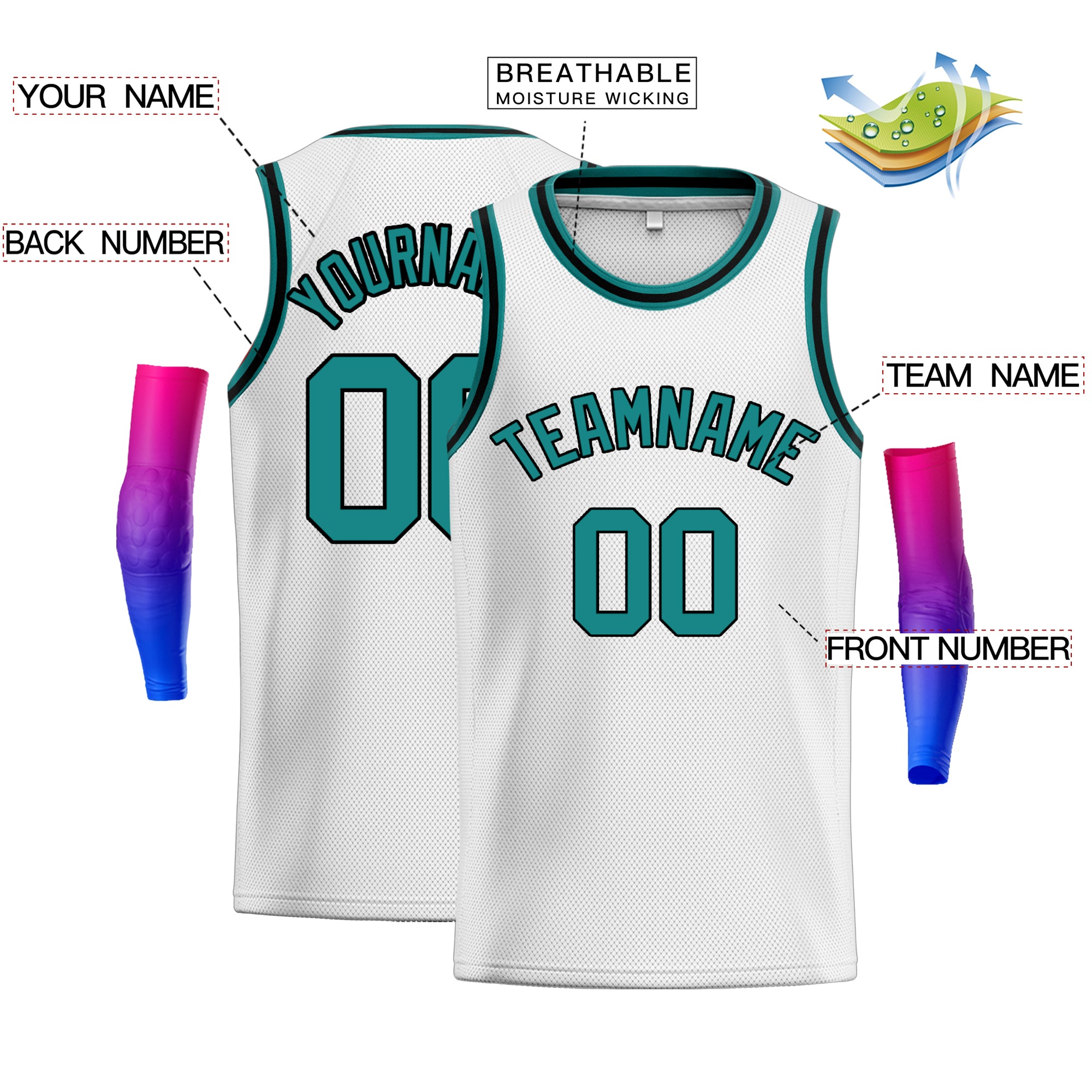 Benutzerdefinierte klassische Tops Fashion Sportwear Basketball-Trikot