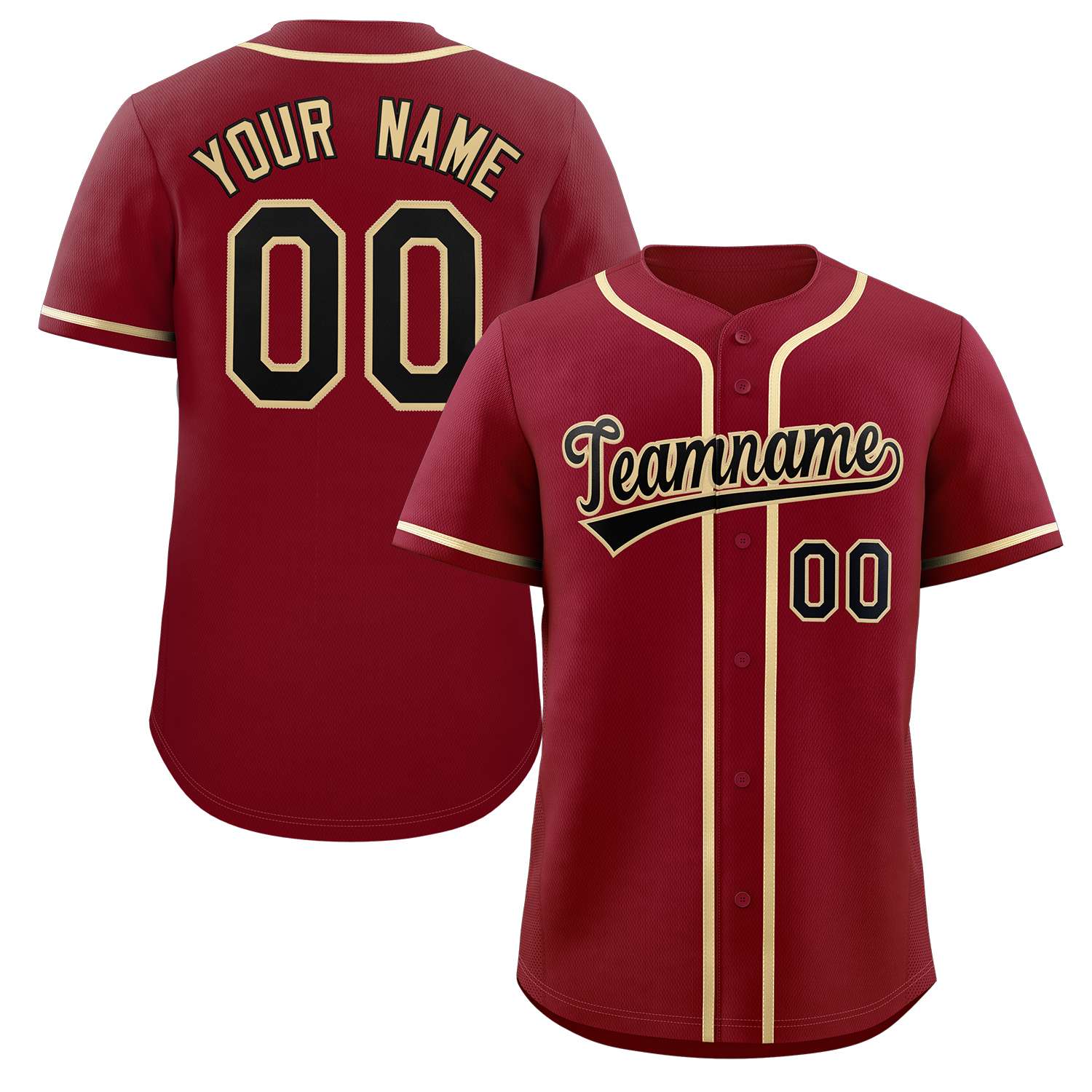 Benutzerdefinierte Baseball-Trikot genäht personalisierte Baseball-Shirts Sportuniform für Team