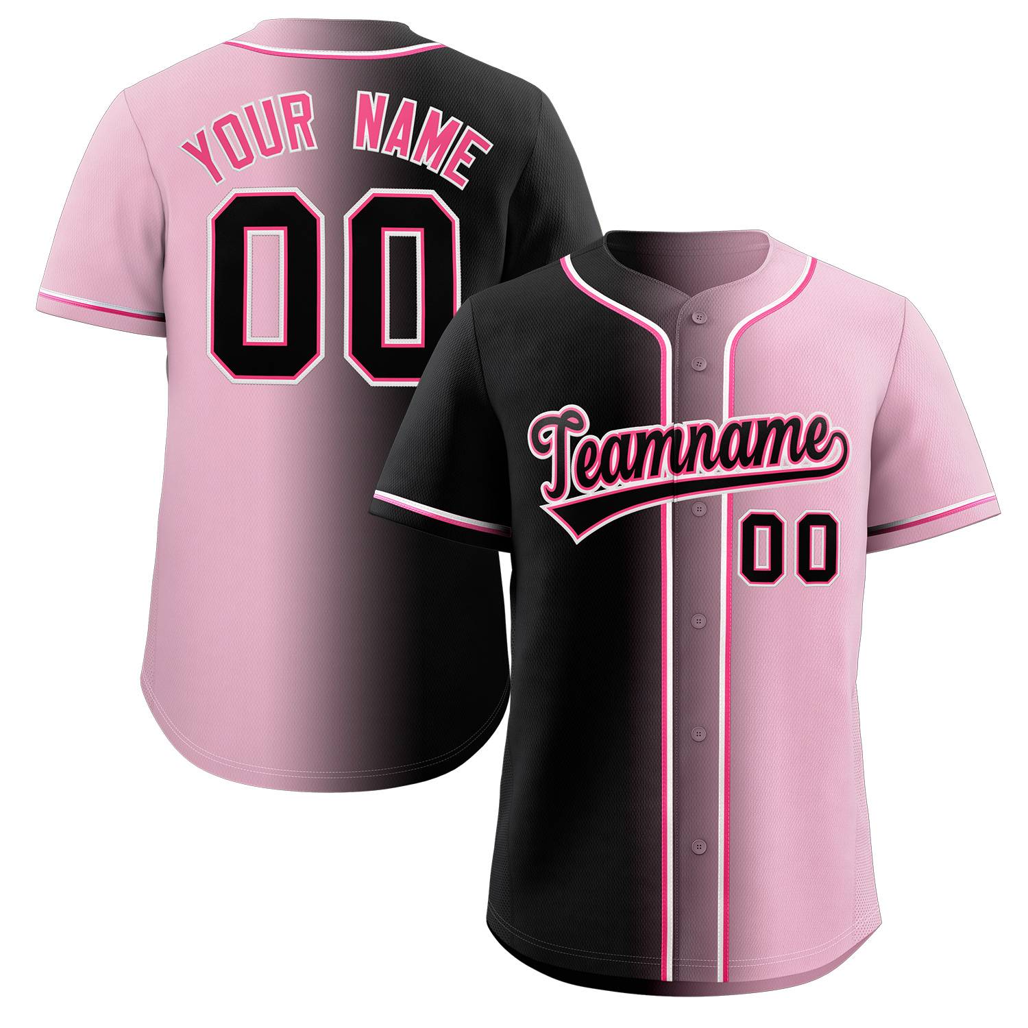 Benutzerdefiniertes, modisches, authentisches Baseball-Trikot mit Farbverlauf Benutzerdefiniertes, modisches, authentisches Baseball-Trikot mit Farbverlauf