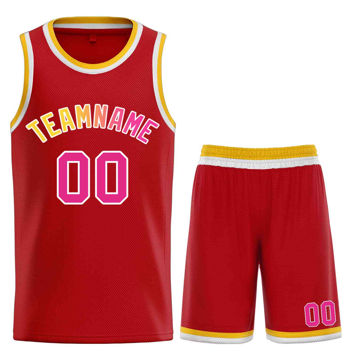 Custom Classic Sets gebogenes Basketballtrikot