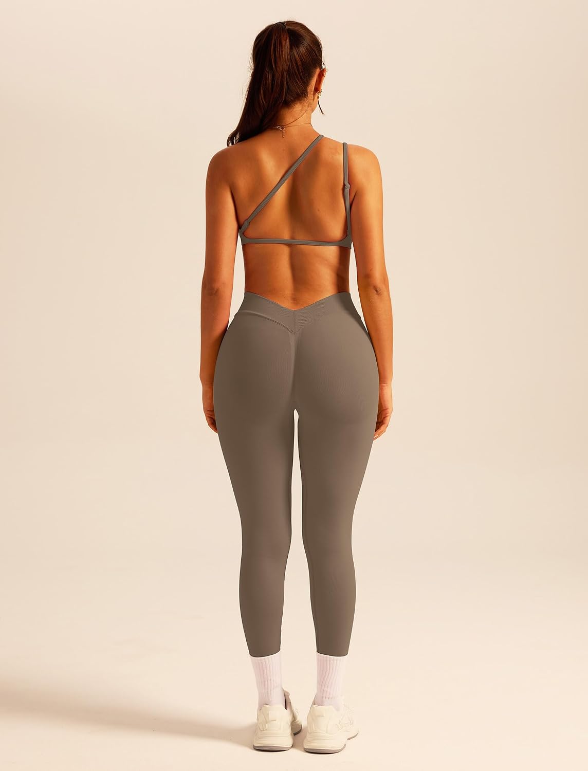 Women's Square Neck Bra and Flare Leggings Set