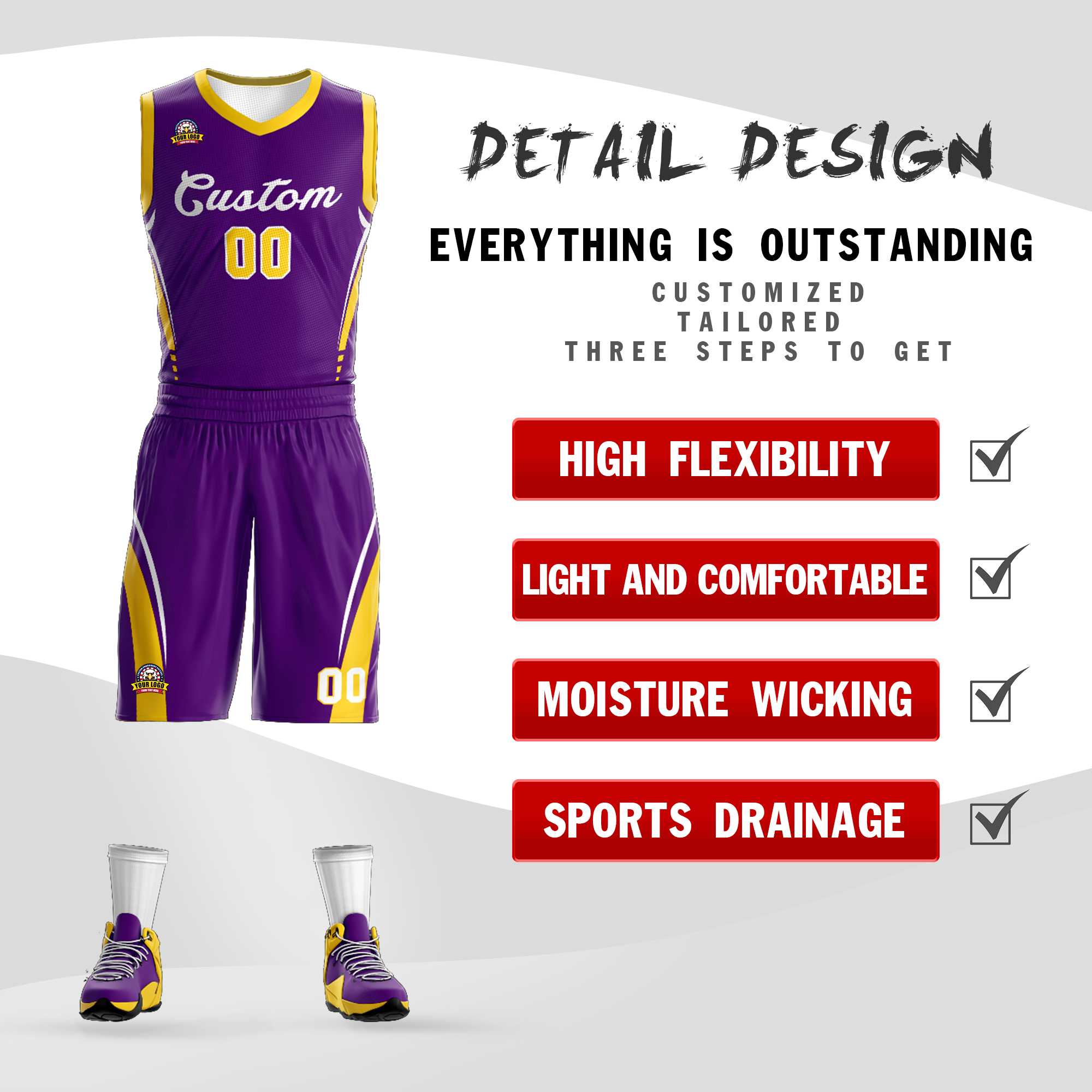 Custom Classic Sets Mesh-Basketballtrikot Custom Classic Sets Mesh-Basketballtrikot