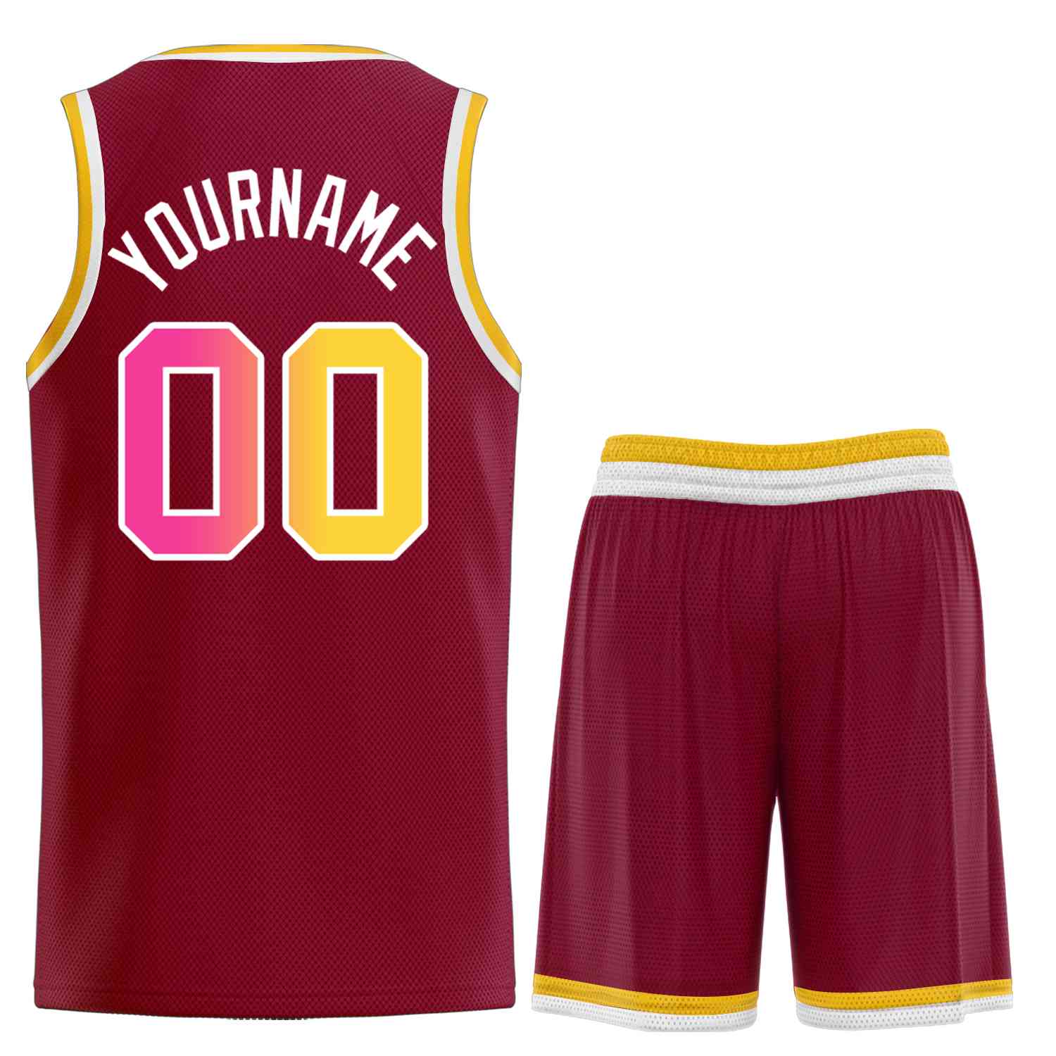 Custom Classic Sets gebogenes Basketballtrikot