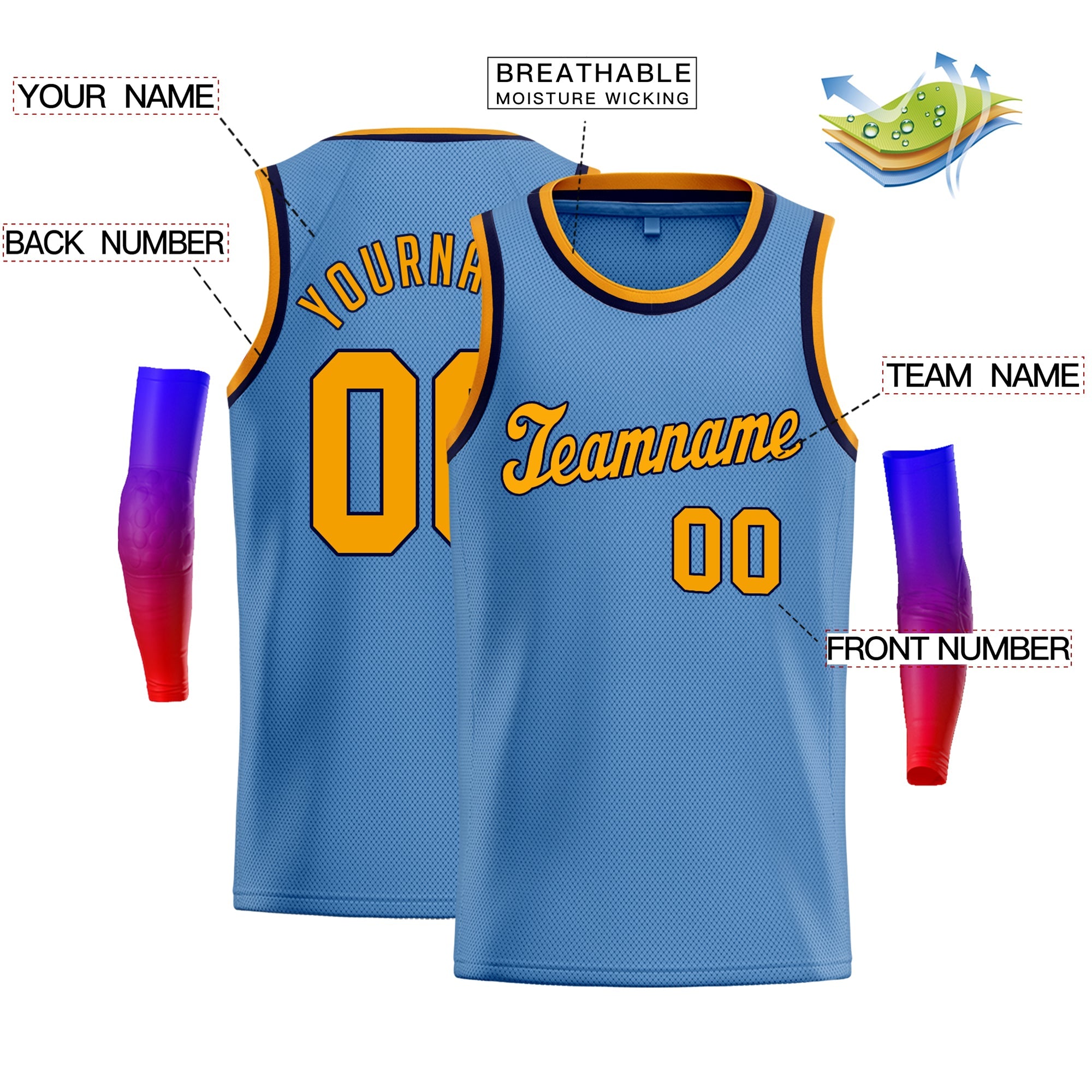 Benutzerdefinierte klassische Tops Fashion Sportwear Basketball-Trikot