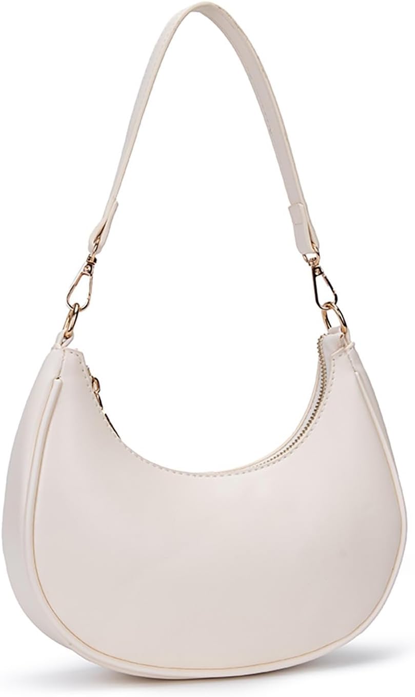 Women's Small Crescent Hobo Purse with Zipper