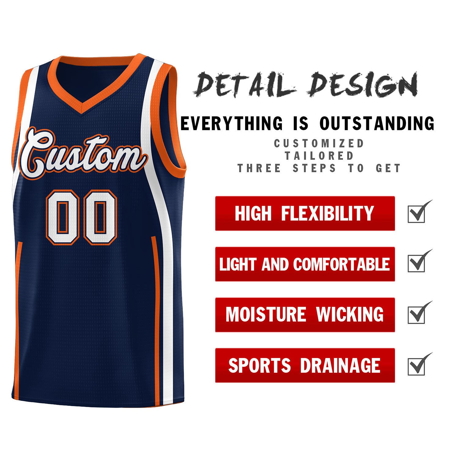 Benutzerdefinierte Basketball-Kits mit Bandmuster
