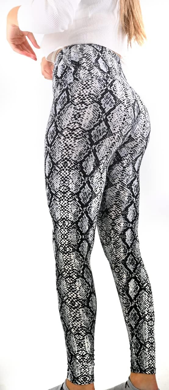 High Waisted Leggings for Women - Full Length Buttery Tummy Control Womens Workout Running Use