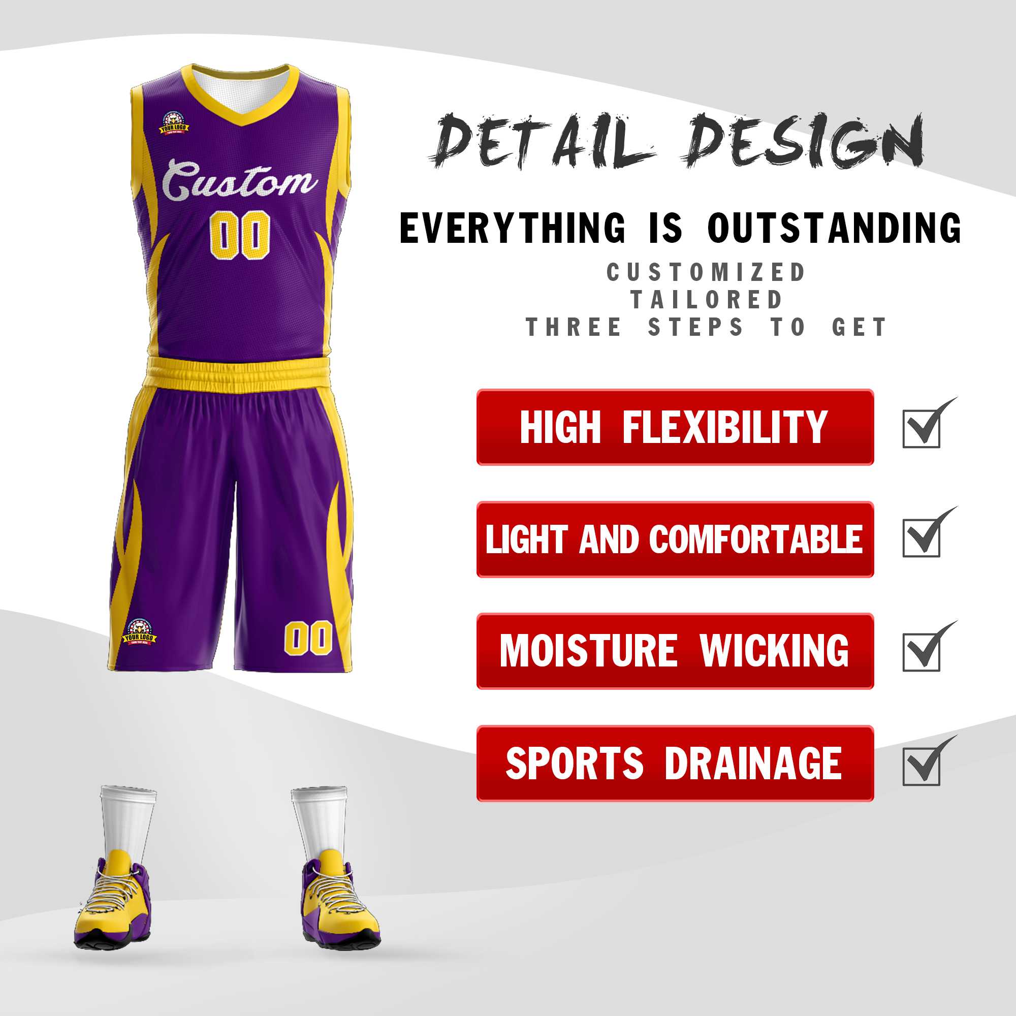 Custom Classic Sets Mesh-Basketballtrikot Custom Classic Sets Mesh-Basketballtrikot