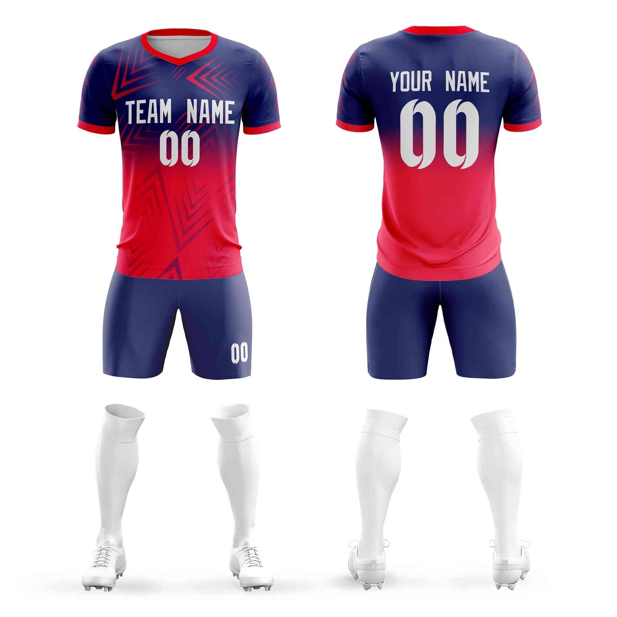 Benutzerdefinierte Outdoor-Sport-Fußball-Sets Jersey
