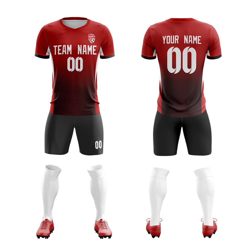 Maßgeschneiderte Soft-Trainingsuniform-Fußball-Sets-Trikots