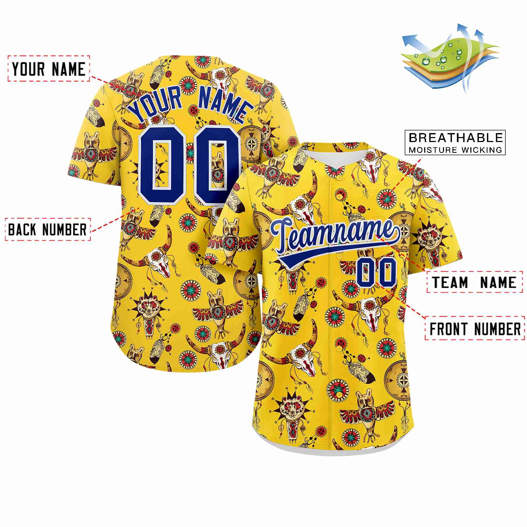 Benutzerdefiniertes 3D-Graffiti-Muster, personalisiertes Design, authentisches Baseball-Trikot