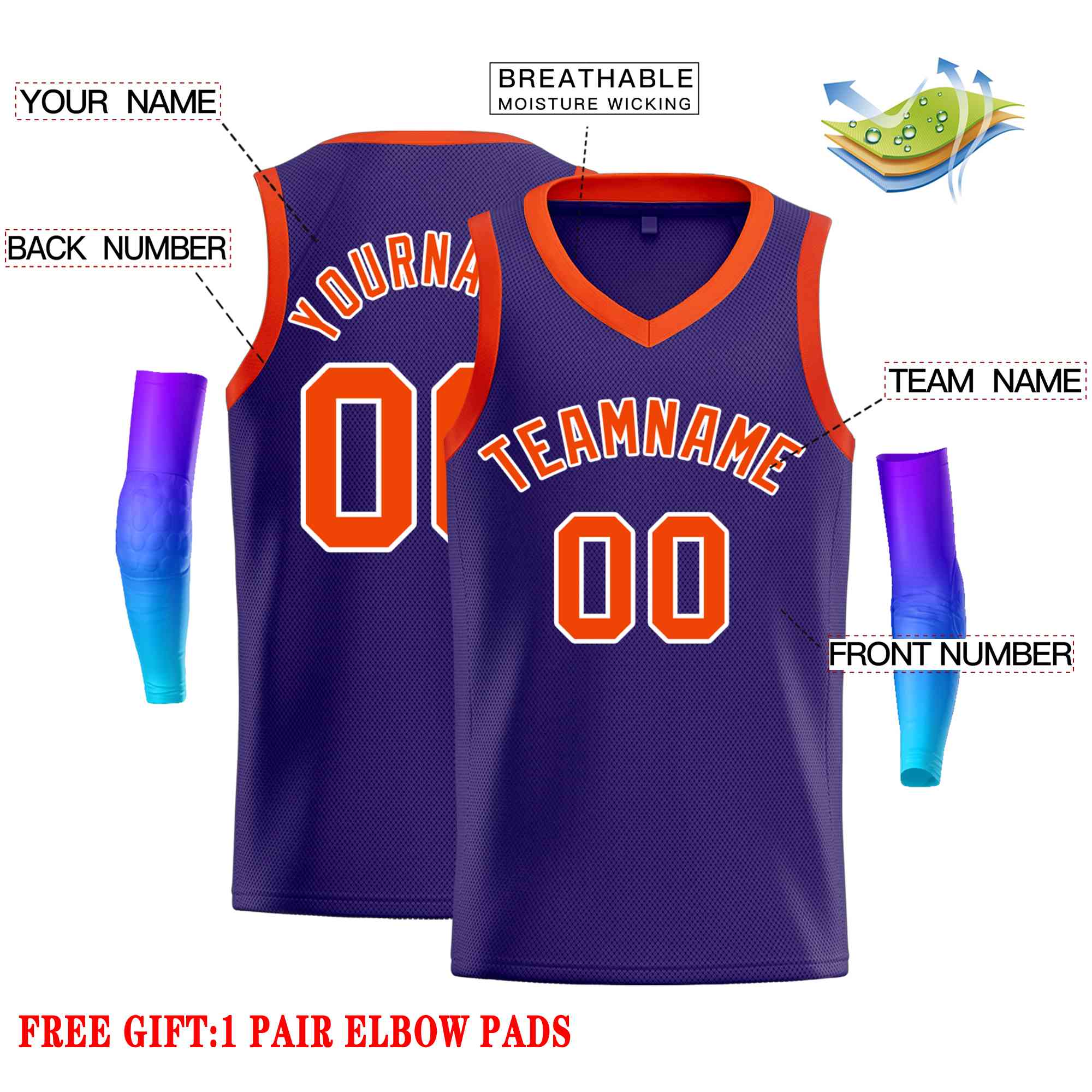 Custom Classic Tops Herren-Freizeit-Basketballtrikot