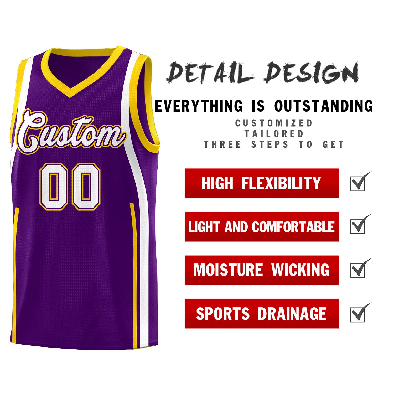 Benutzerdefinierte Basketball-Kits mit Bandmuster
