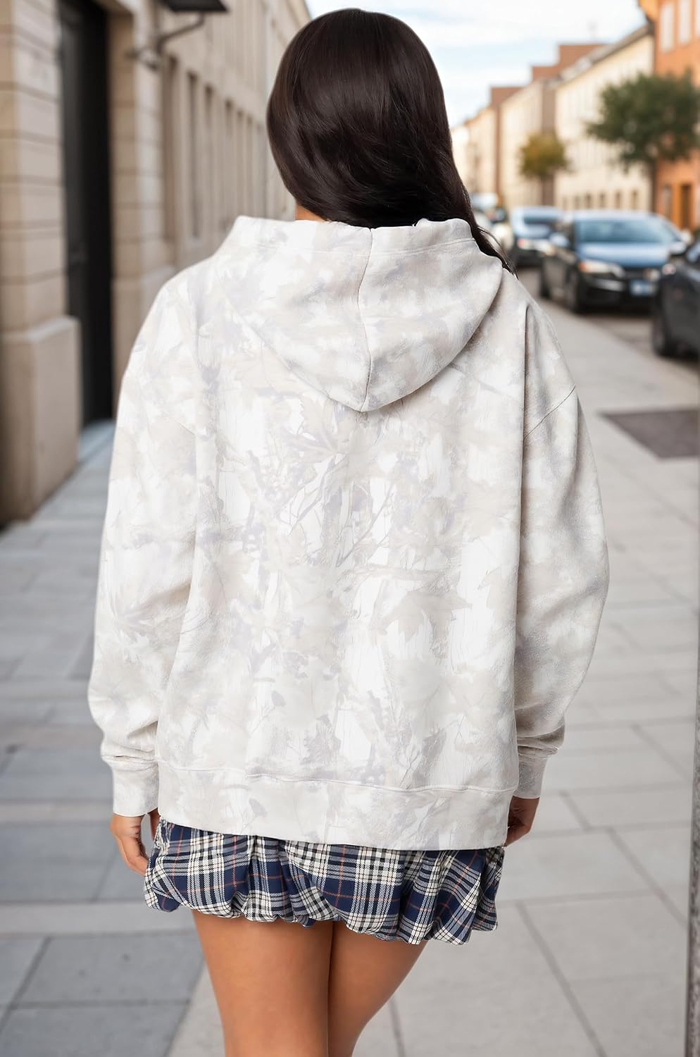 Hoodie Womens Maple Leaf Fleece Hooded Sweatshirt Oversized Hoodies For Women Trendy