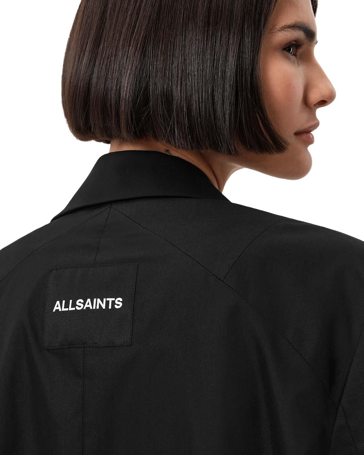 Women's Oversized Single Button Blazer Black
