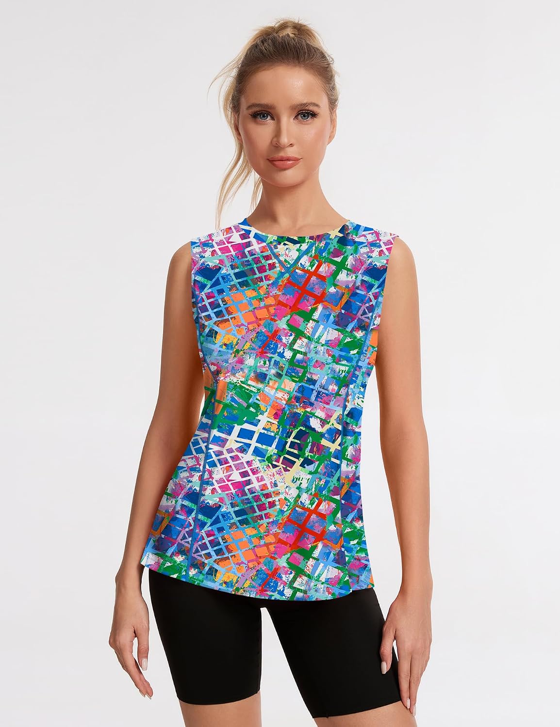 Women's UPF 50+ Workout Tank Quick Dry Sleeveless Running