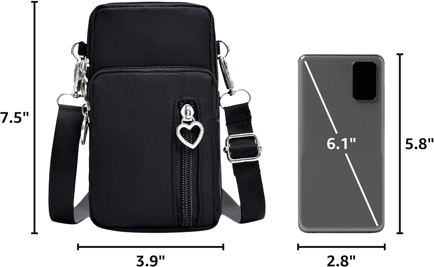 Women's Small Crossbody Cell Phone Purse with Wide Strap Women's Small Crossbody Cell Phone Purse with Wide Strap