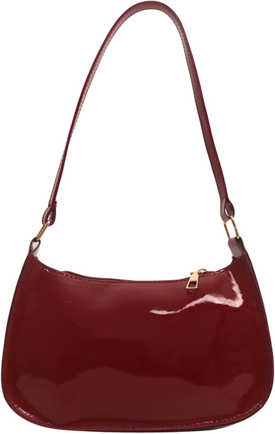 Contemporary Shoulder Bag Purse with Zippered Closure Stylish Underarm Bag PU Leather Satchel Handbag for Women Women & 39 s Out