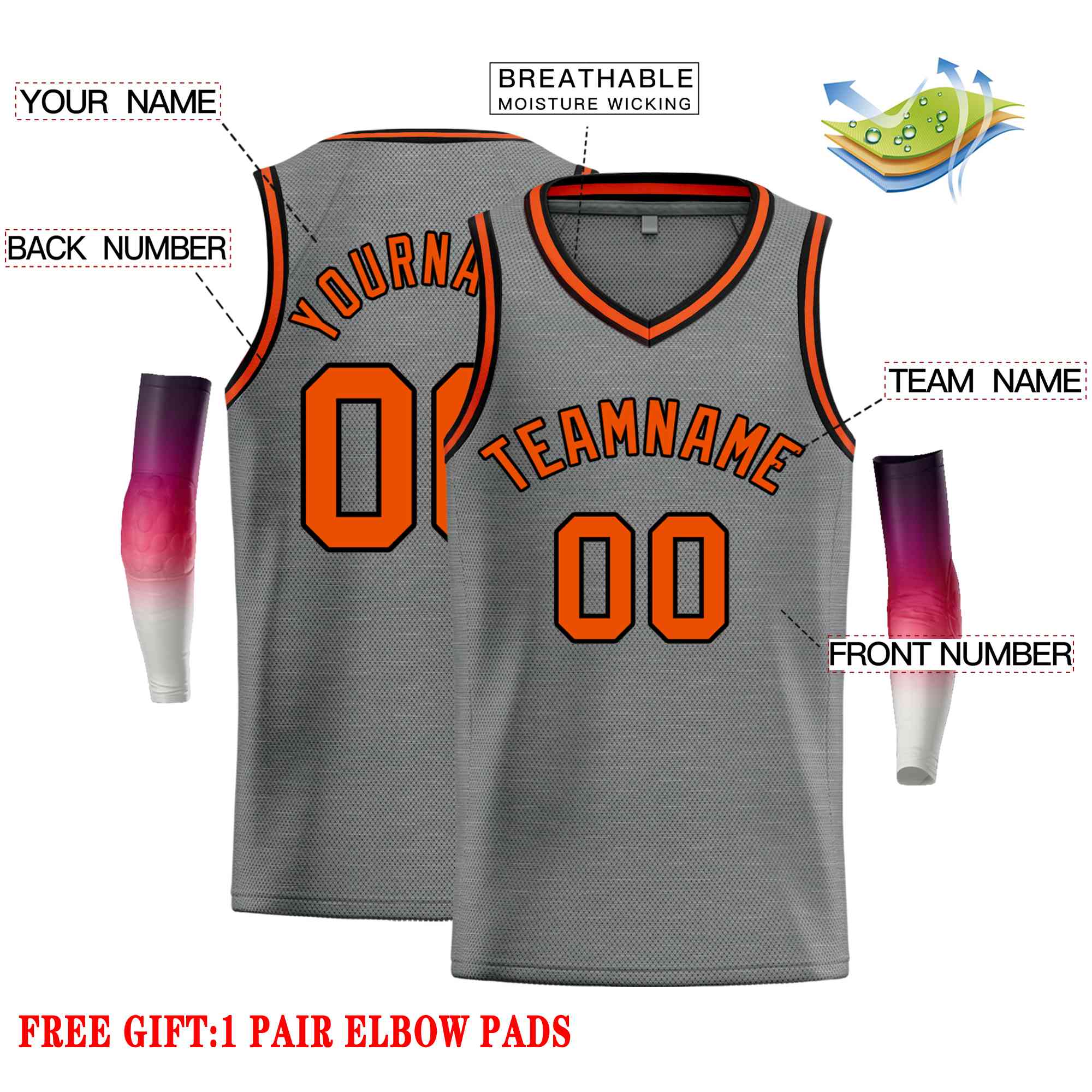 Custom Classic Tops Herren-Freizeit-Basketballtrikot