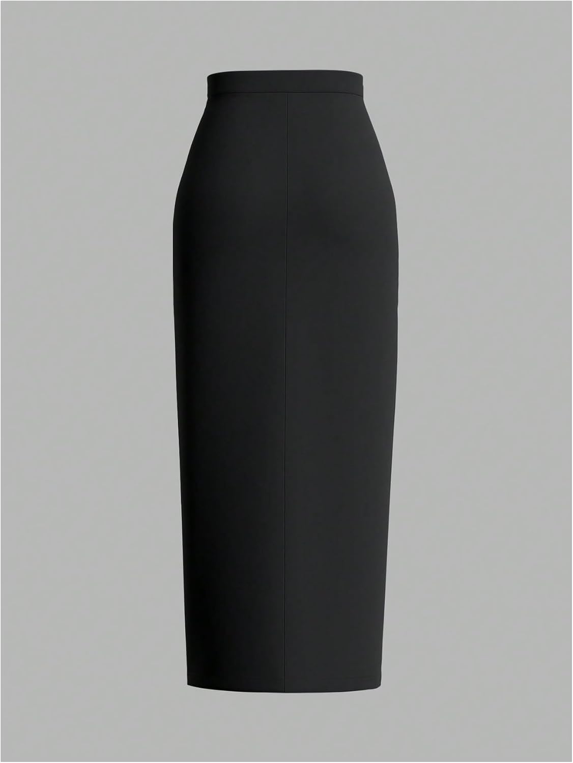 Women's High Waist Pencil Maxi Skirt Long Black
