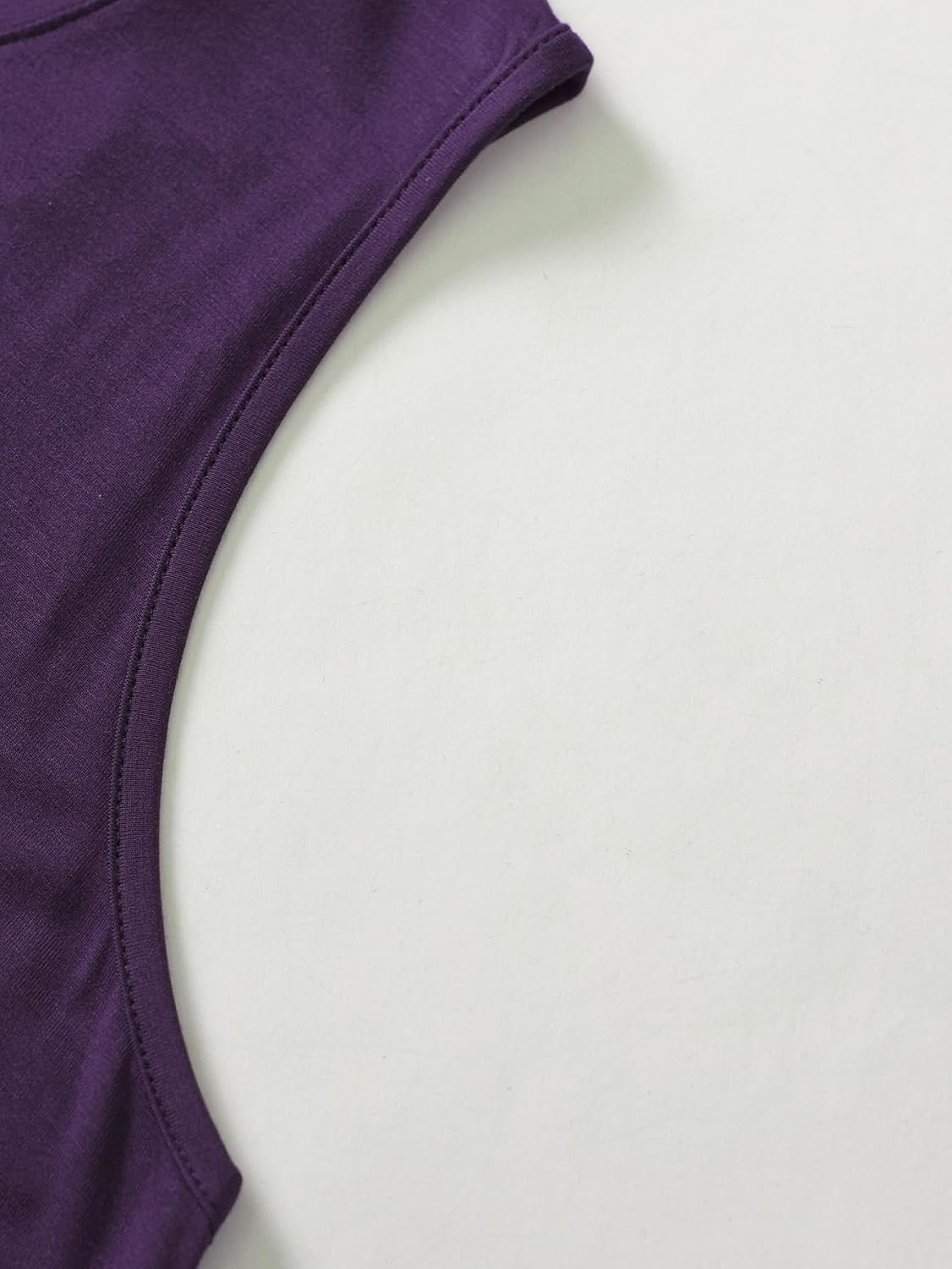 Women's 2 Pack Sleep Tank Tops Crew Neck Sleeveless