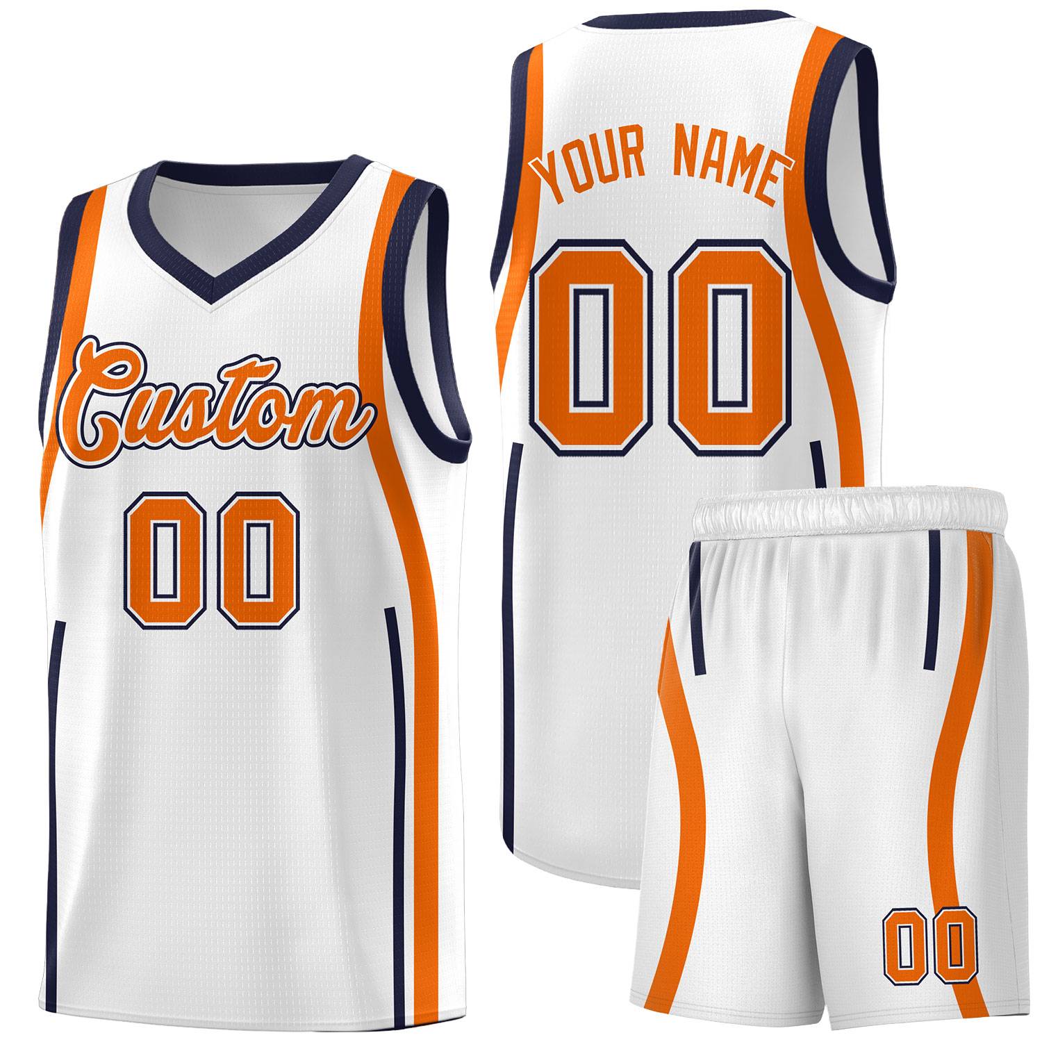 Benutzerdefinierte Basketball-Kits mit Bandmuster