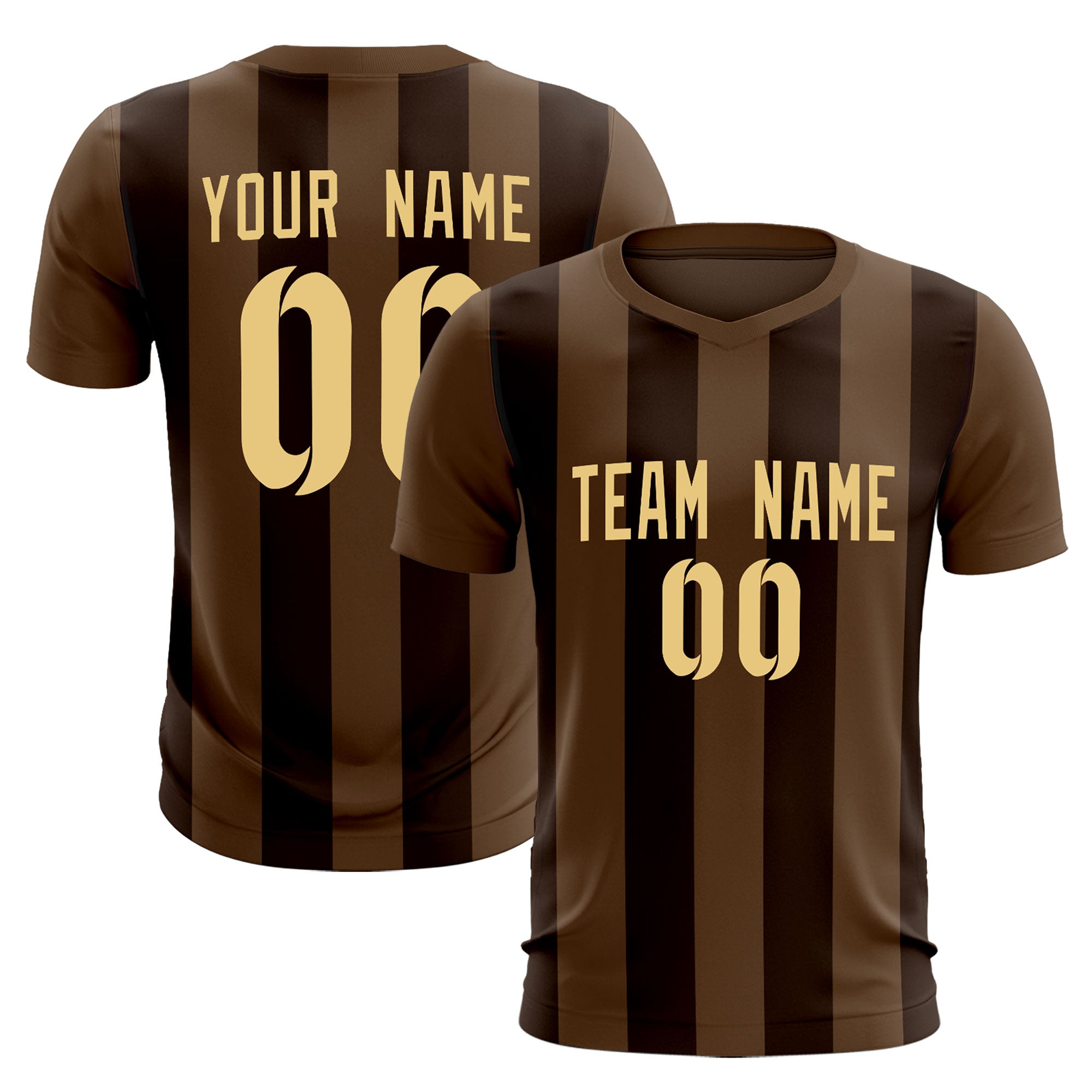 Benutzerdefinierte vertikale Streifen Casual Outdoor-Fußball-Sets-Trikot Benutzerdefinierte vertikale Streifen Casual Outdoor-Fußball-Sets-Trikot