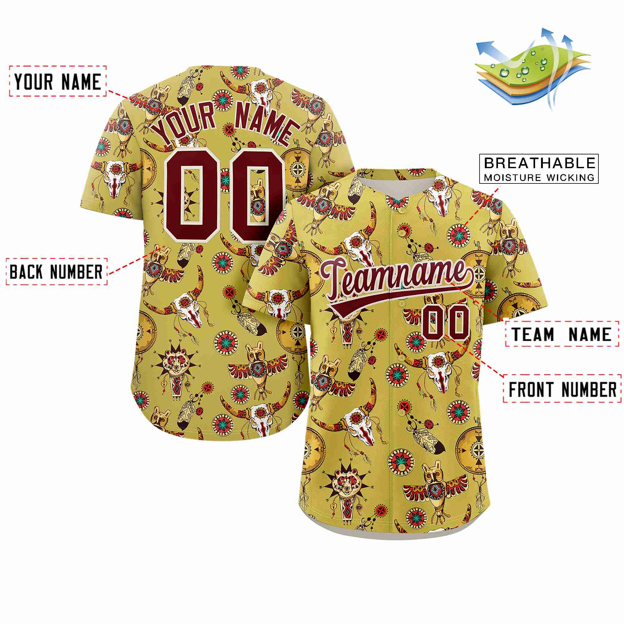 Benutzerdefiniertes 3D-Graffiti-Muster, personalisiertes Design, authentisches Baseball-Trikot