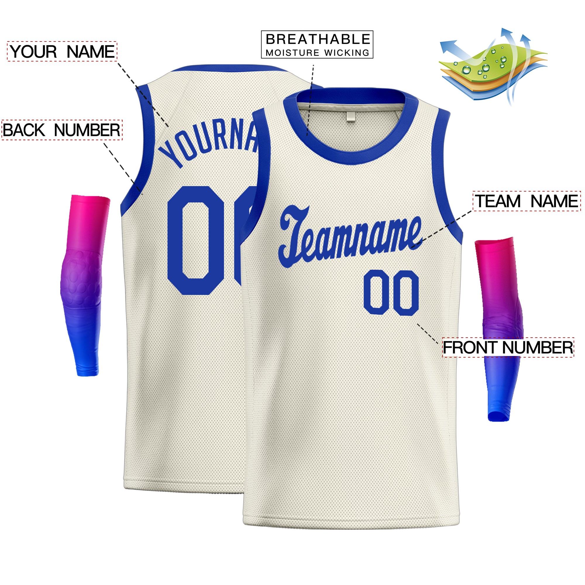 Benutzerdefinierte klassische Tops Fashion Sportwear Basketball-Trikot