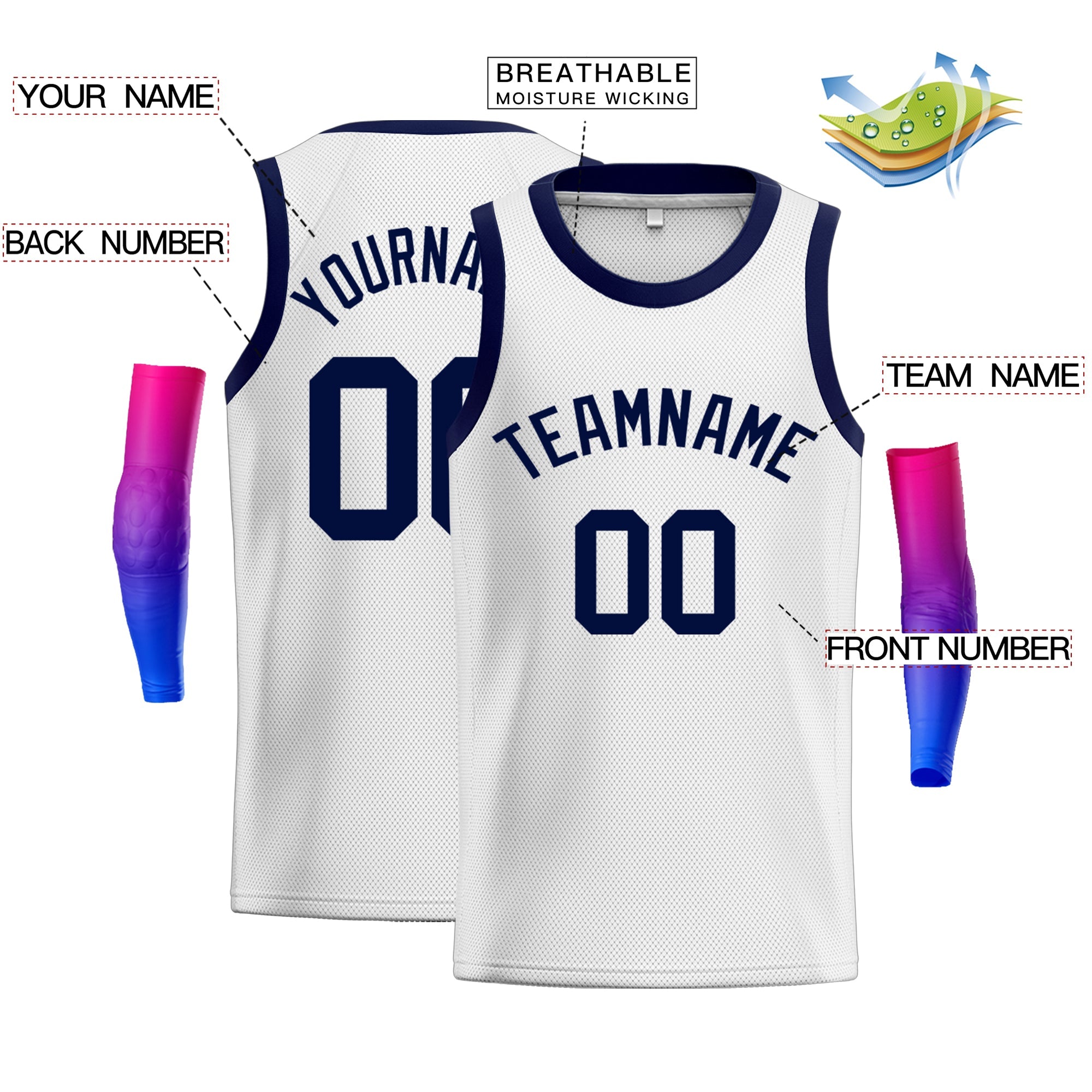 Custom Classic Tops Athletic Casual Basketball-Trikot
