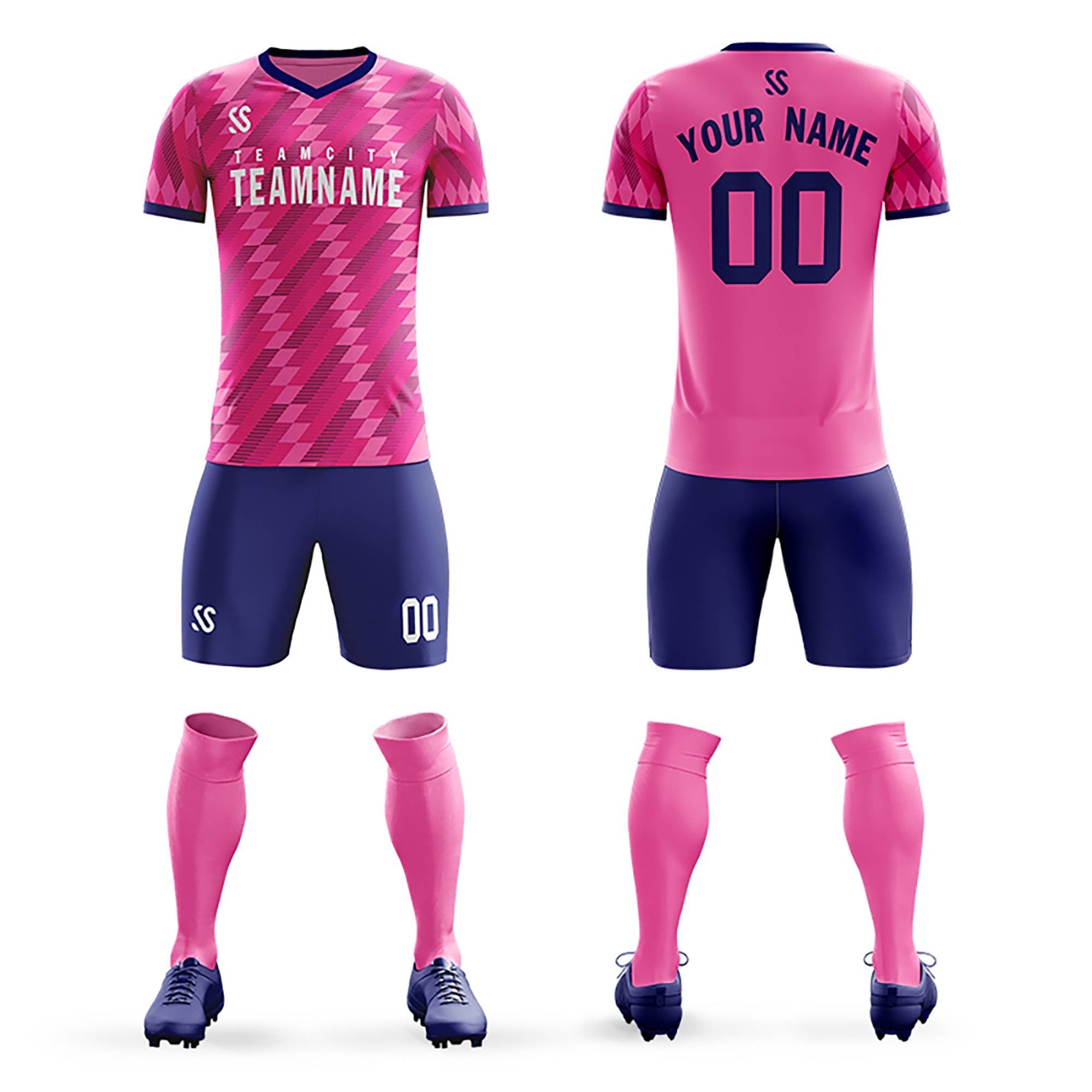 Benutzerdefinierter Druck Outdoor-Trainingsanzug Fußball-Sets Jersey Benutzerdefinierter Druck Outdoor-Trainingsanzug Fußball-Sets Jersey