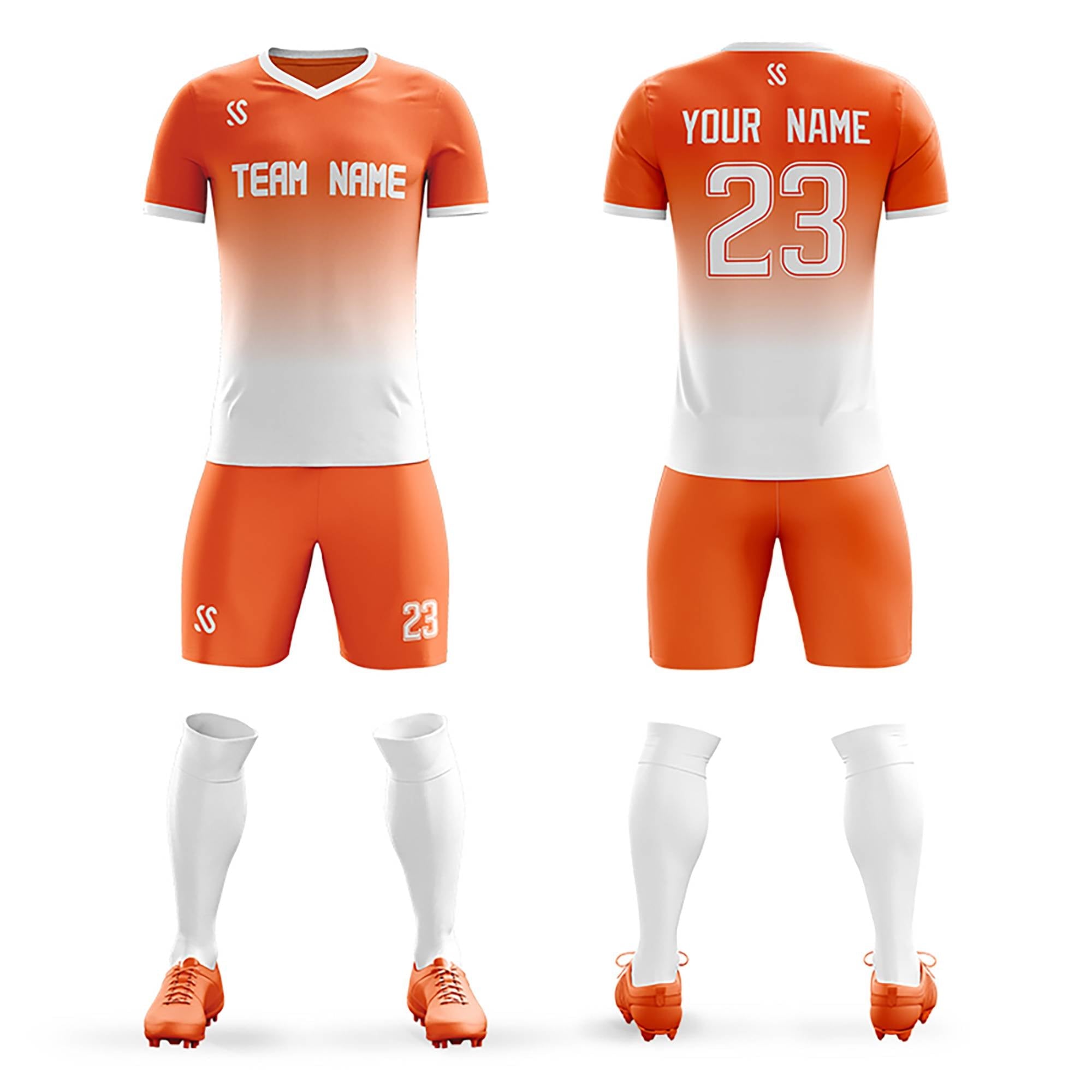 Benutzerdefinierte Freizeitdruck-Sportbekleidung-Fußball-Sets-Trikot Benutzerdefinierte Freizeitdruck-Sportbekleidung-Fußball-Sets-Trikot