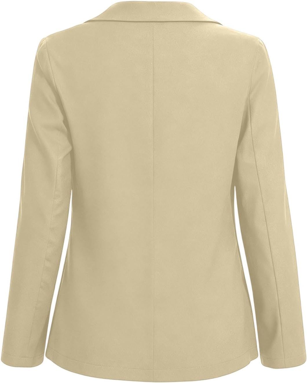 Women's Long Sleeve Blazers Lightweight Fit Jackets with Padded Shoulder for Business