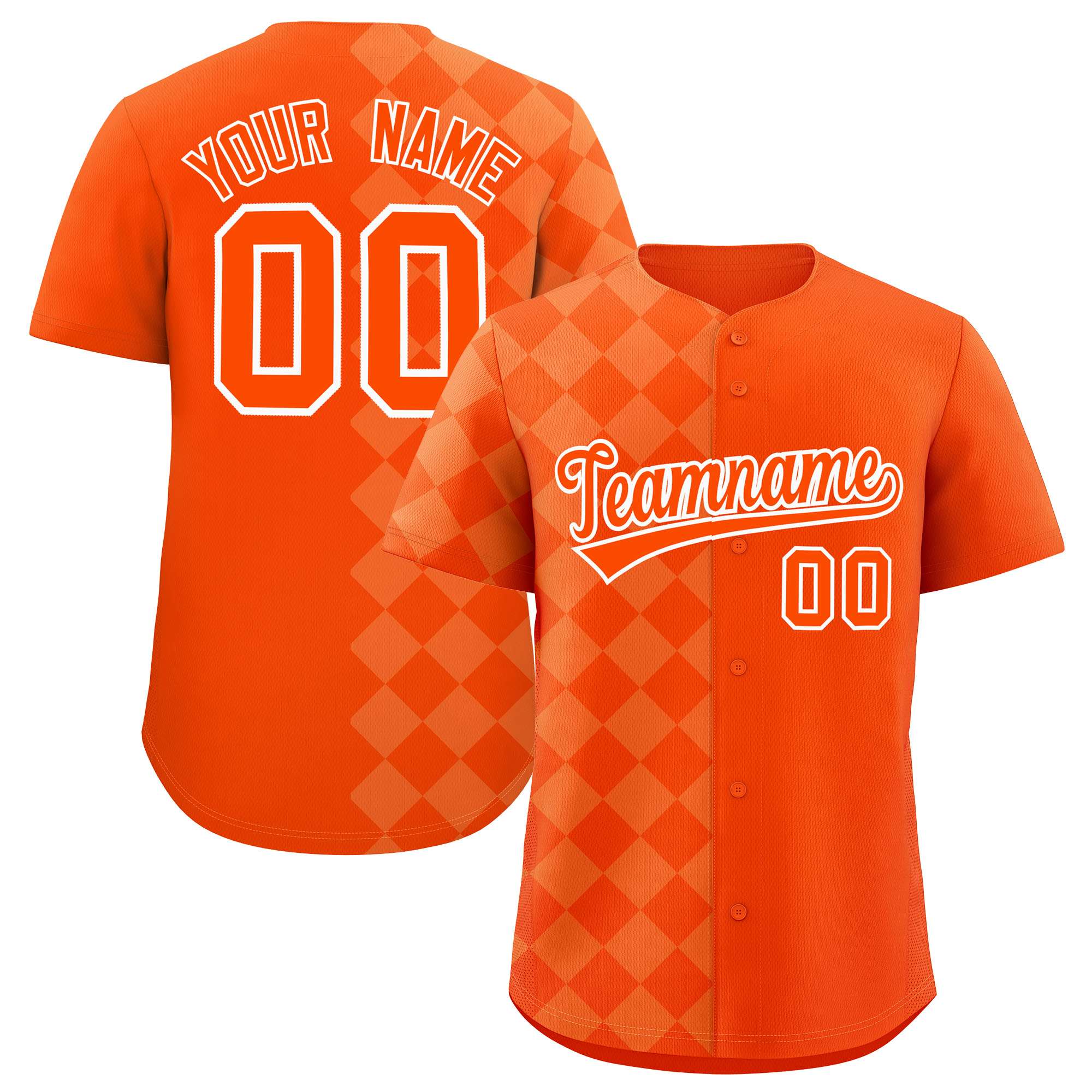 Authentisches Baseball-Trikot im individuellen Rhombus-Design