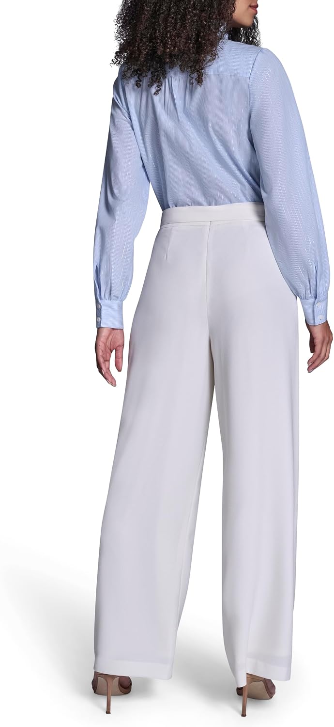 Womens Straight Leg Pant with D Ring and Tie Belt Womens Straight Leg Pant with D Ring and Tie Belt