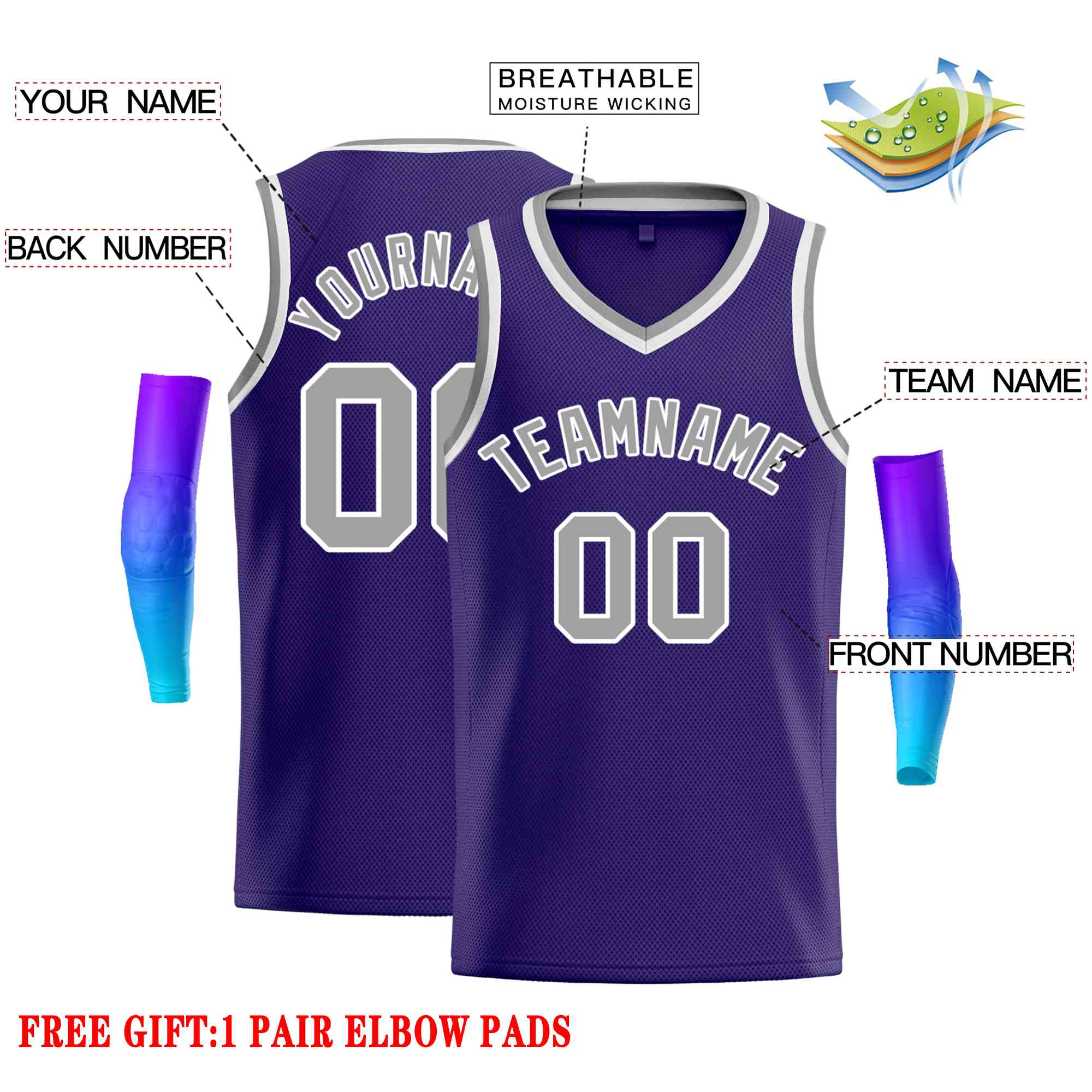 Custom Classic Tops Herren-Freizeit-Basketballtrikot